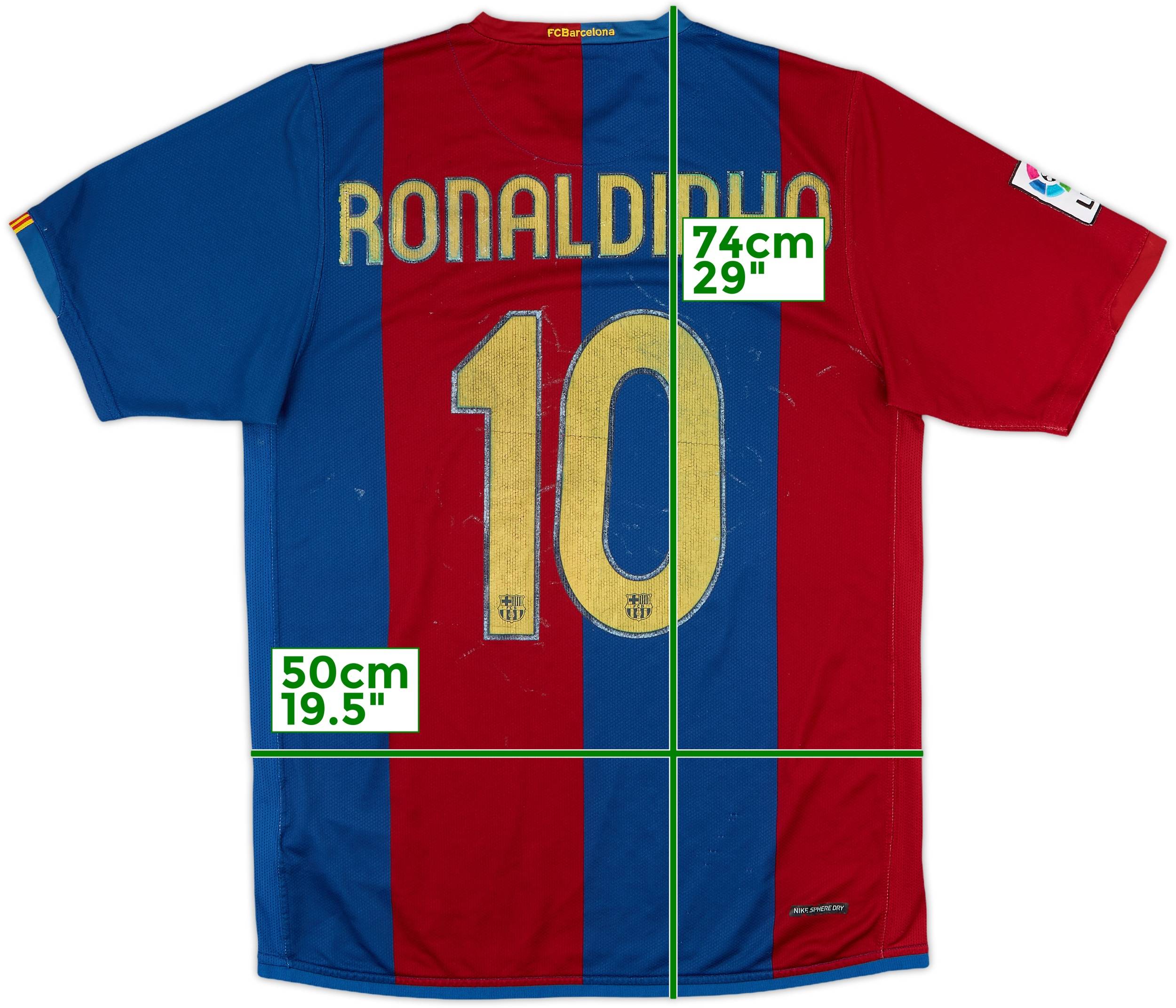 2006-07 Barcelona Home Shirt Ronaldinho #10 - 5/10 - (M)