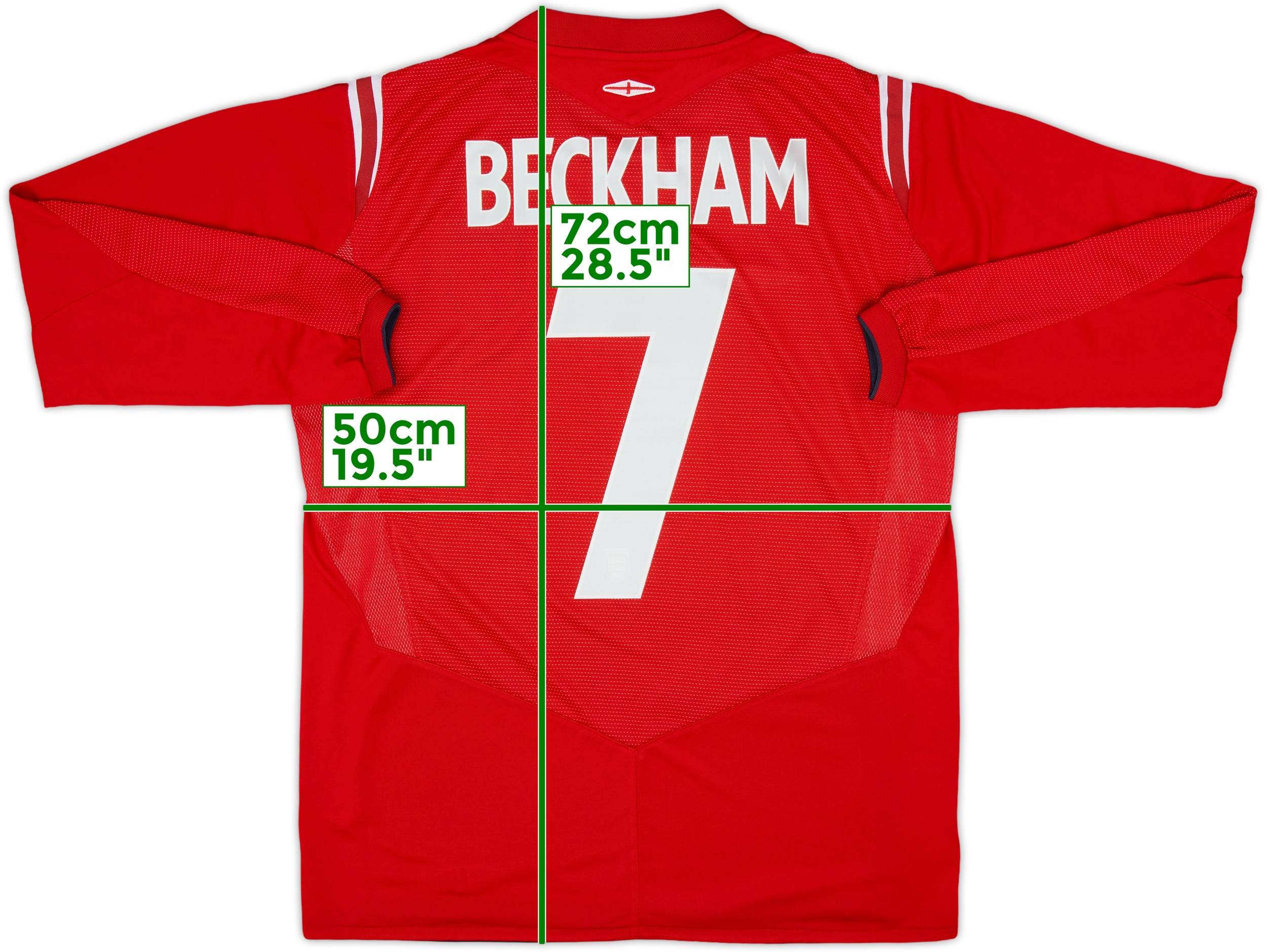 ウェア England Away 2004 #7 Beckham Longsleeve ウェア England Away 2004 #7 Beckham Longsleeve 2004-06