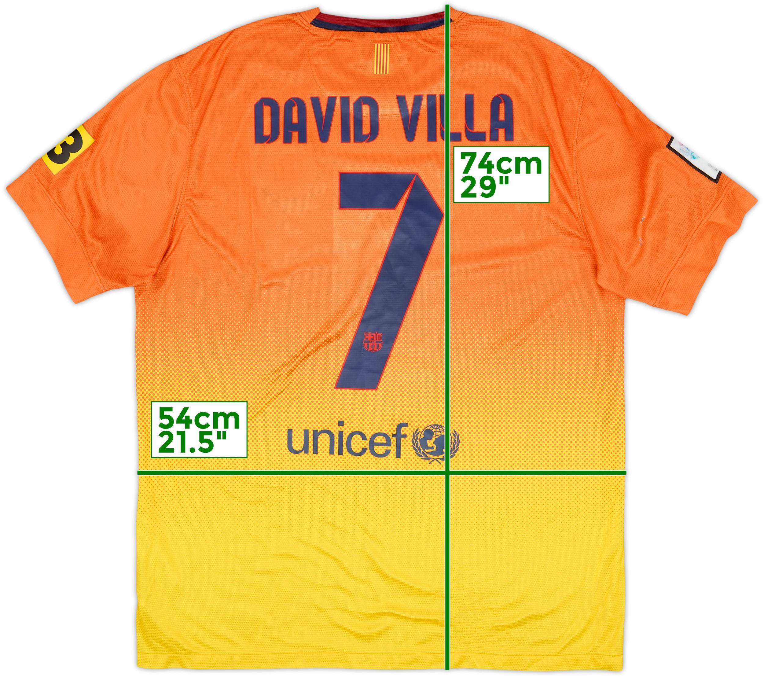 海外サッカーシャツ　フィテッセ　未開封 2012-13 Barcelona Away Shirt David Villa #7 - 6/10 - (L)