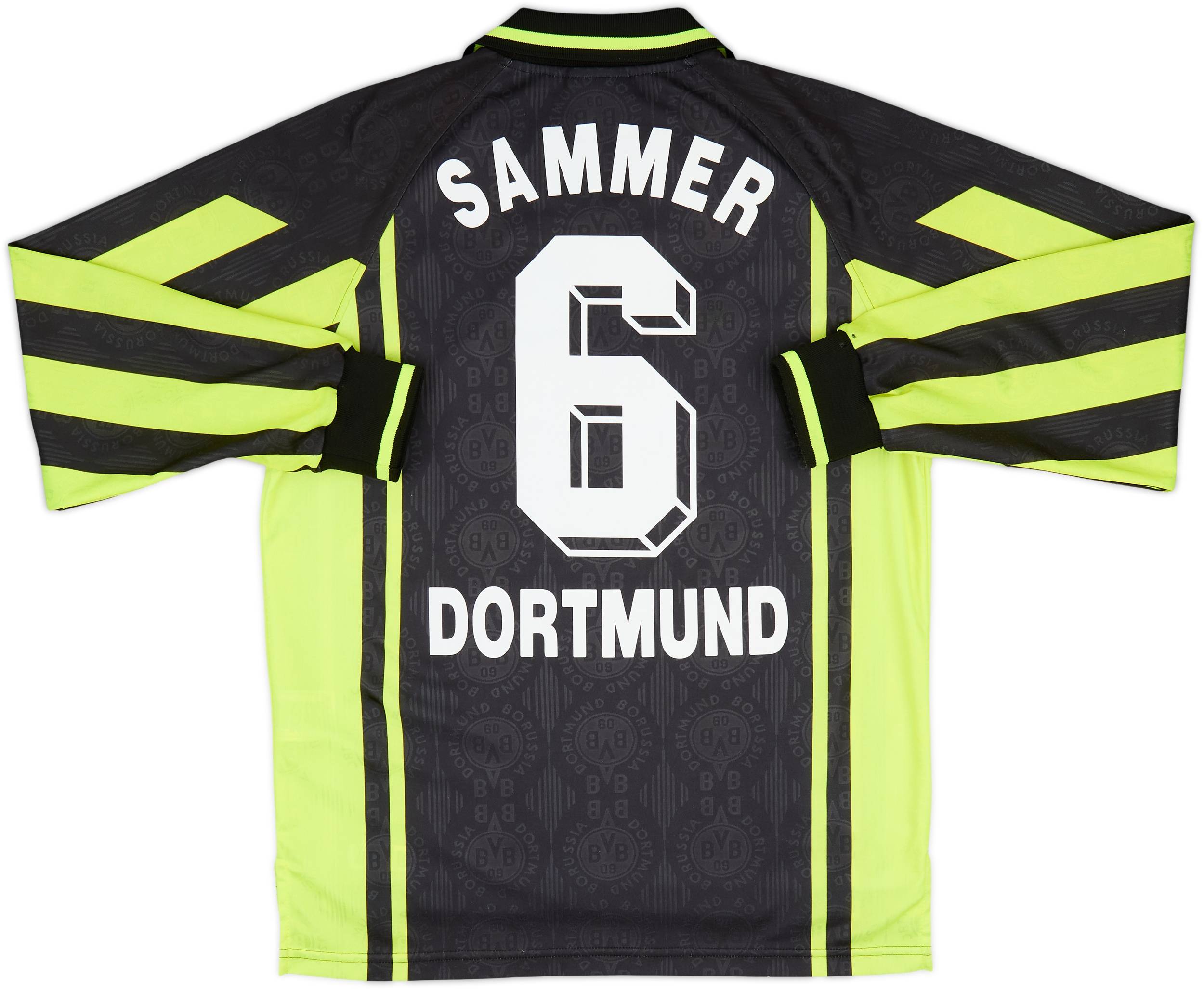 Borussia Dortmund away 1996-97 L ドルトムント 1996-97 Borussia Dortmund Away L/S Shirt Sammer #6 - 8/10 - (M)