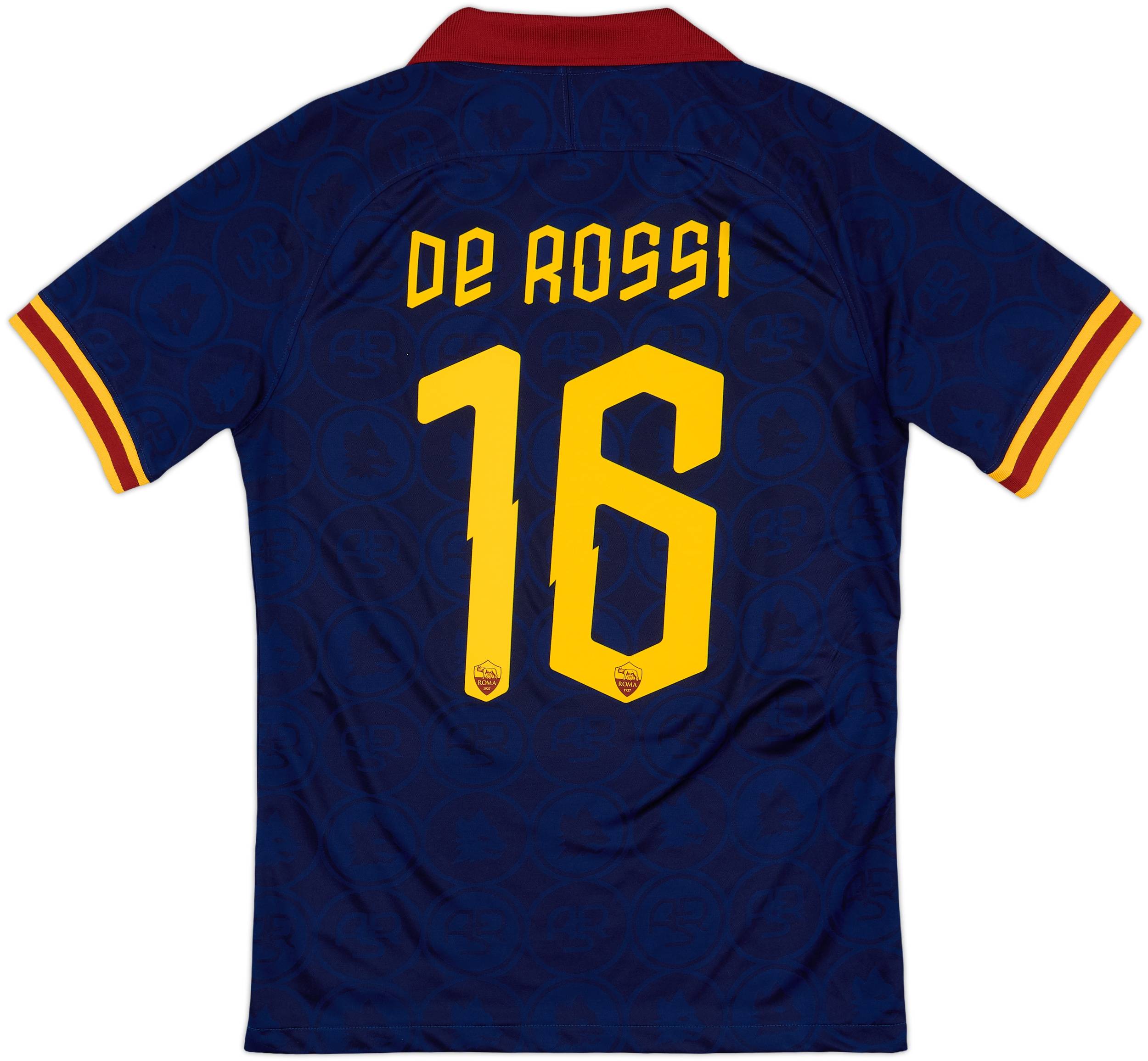 2019-20 Roma Third Shirt De Rossi #16 - 9/10 - (S)