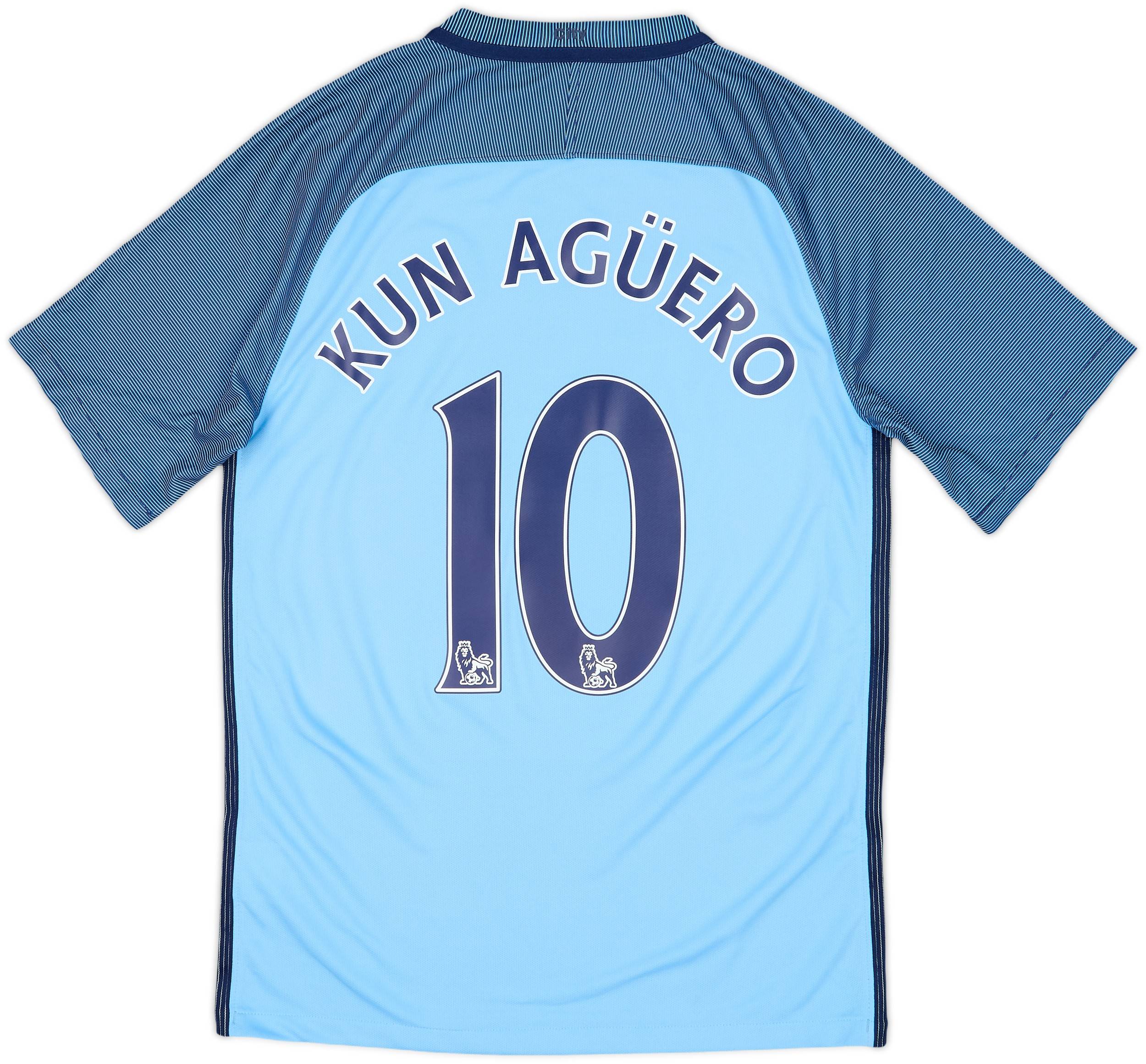 マンチェスター・シティ KUN AGÜERO シャツ 10番 Manchester City Home football shirt 2016 Soccer #10 Kun