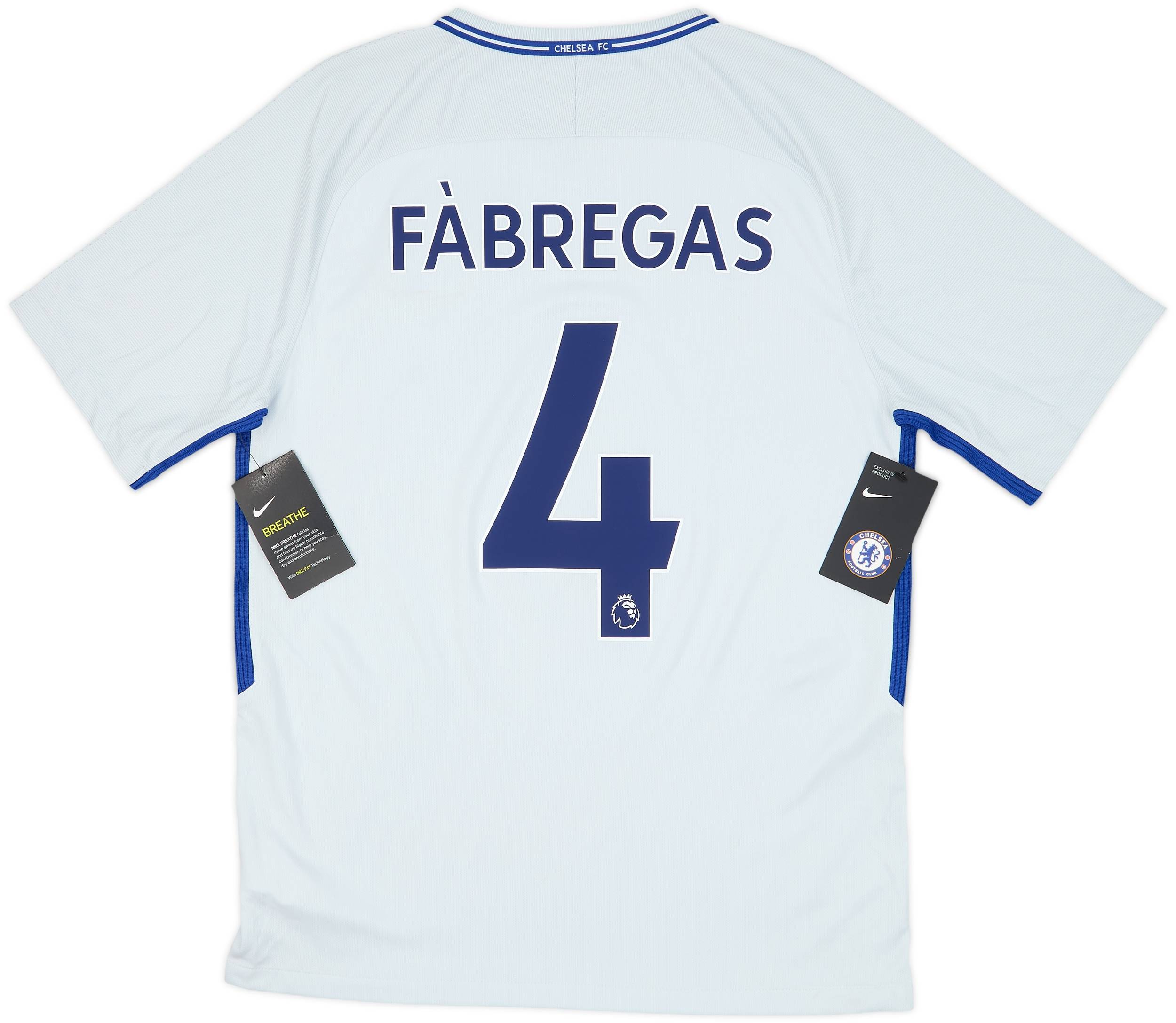 Chelsea FC Fàbregas シャツ 4番 LONG SLEEVE MEN'S CHELSEA 2016/2017 FABREGAS FOOTBALL SOCCER SHIRT