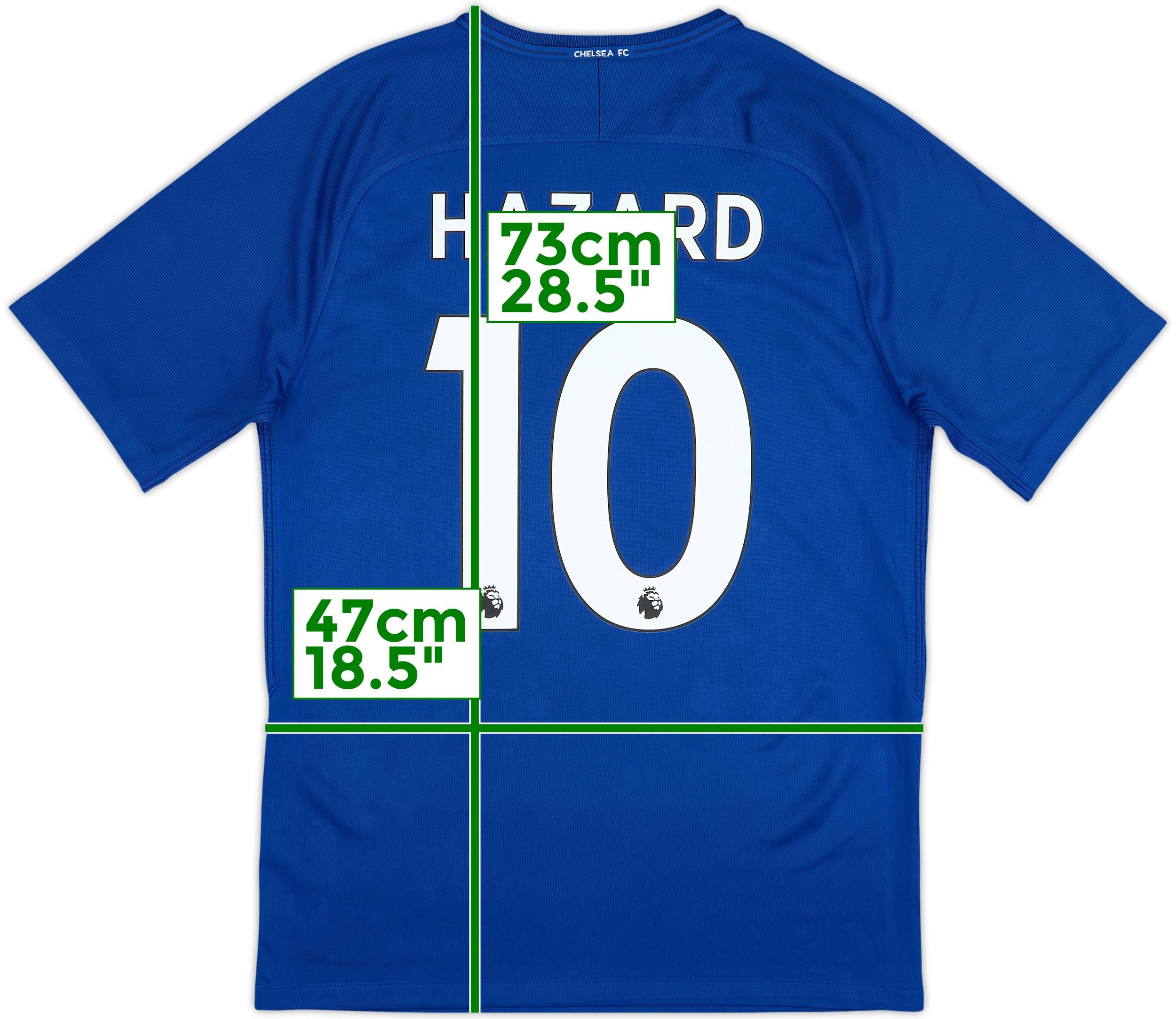 Chelsea HAZARD 10 シャツ 2017-18 Chelsea Home Shirt Hazard #10 - 7/10 - (M)