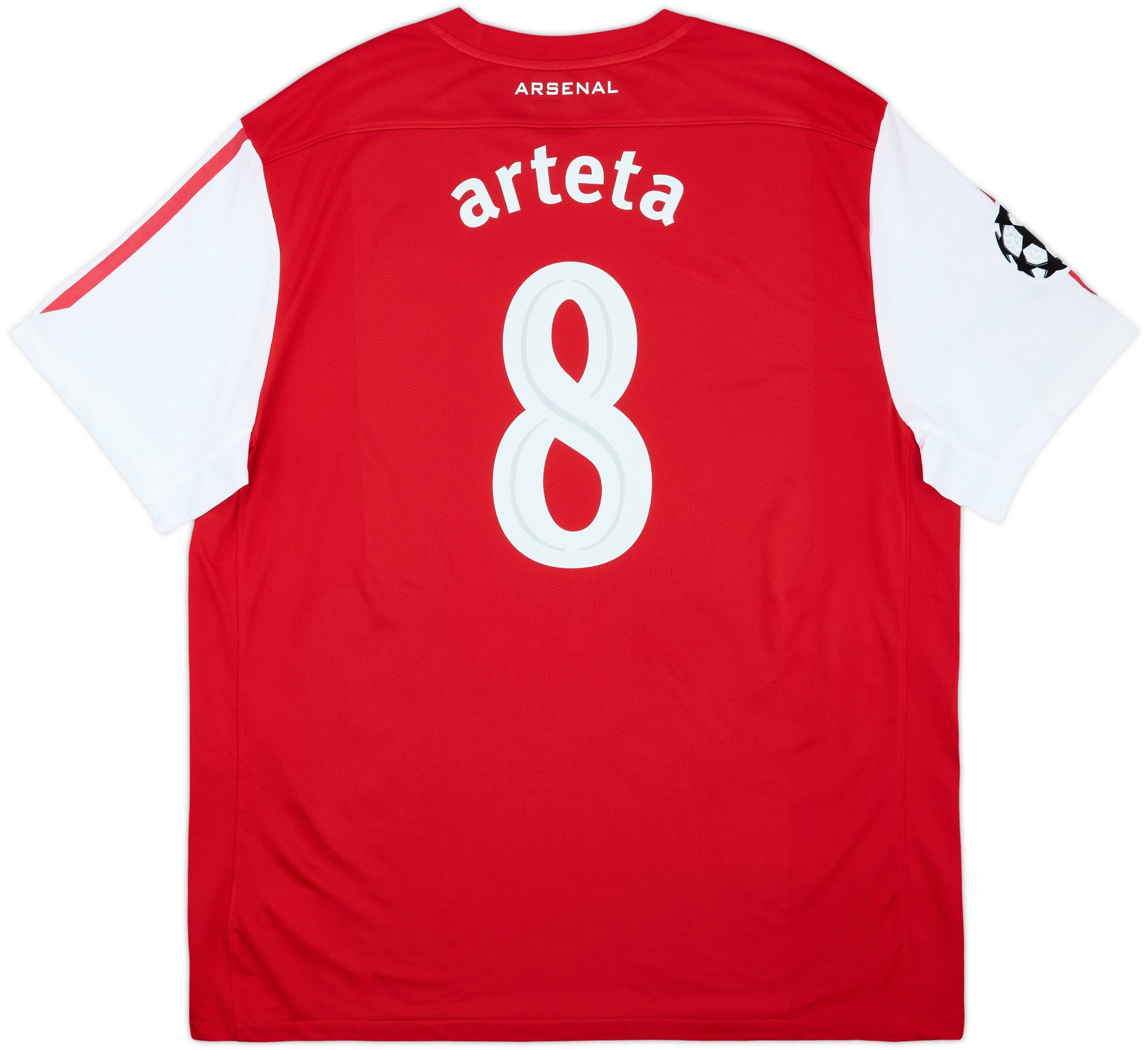 2011-12 Arsenal Home Shirt Arteta #8 - 9/10 - (XXL)