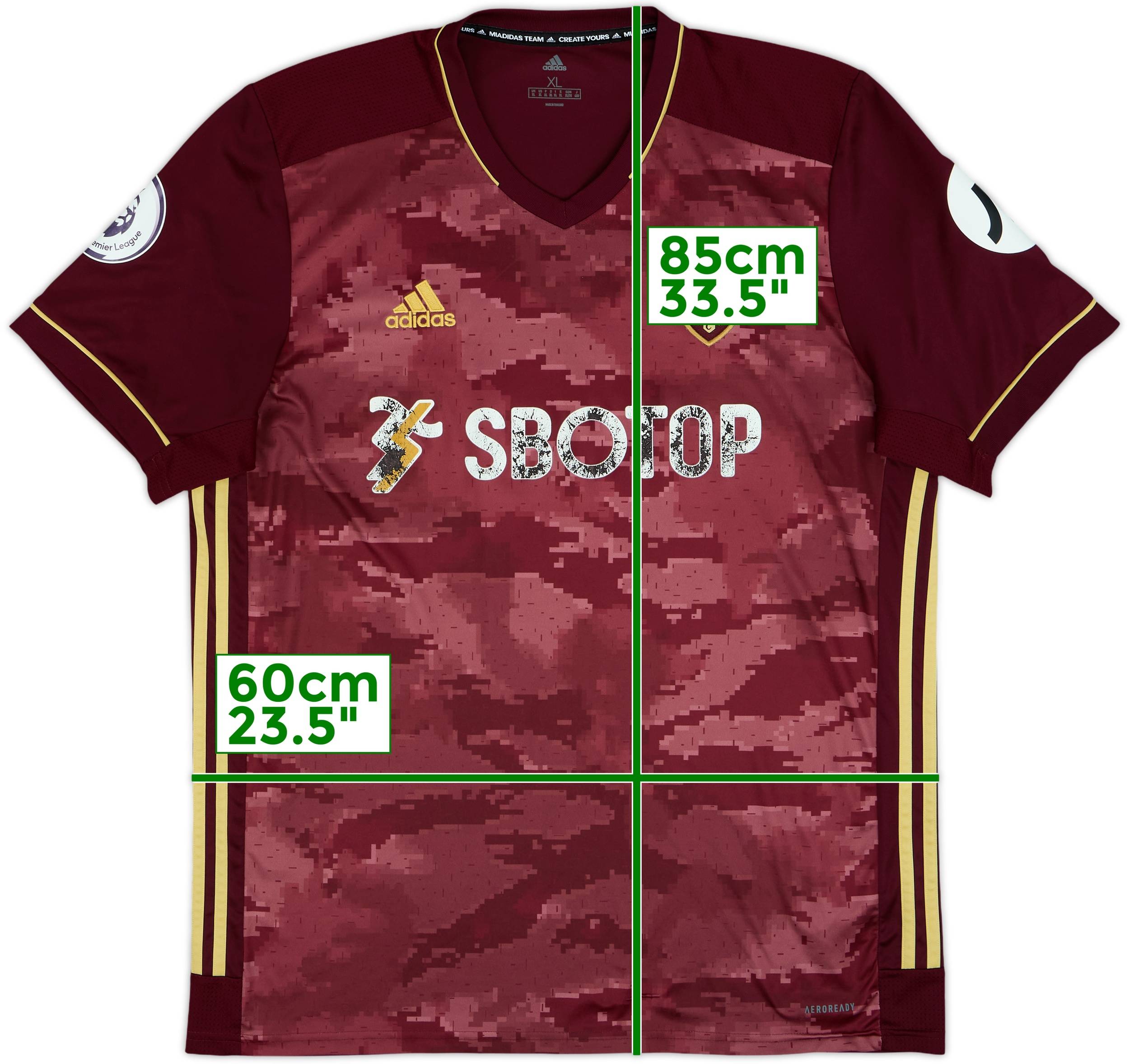 2020-21 Leeds Third Shirt 5/10 (XL)