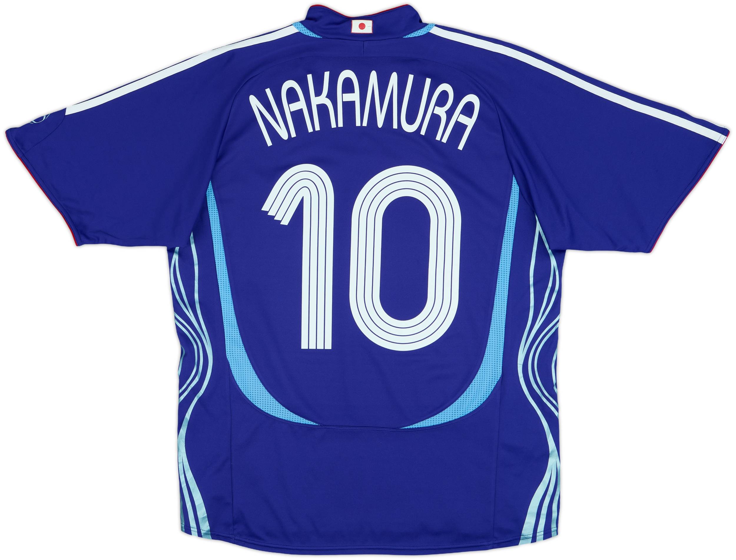 2006 Samurai Blueフットボール 2006-08 Japan Home Shirt Nakamura #10 - 7/10 - (S)