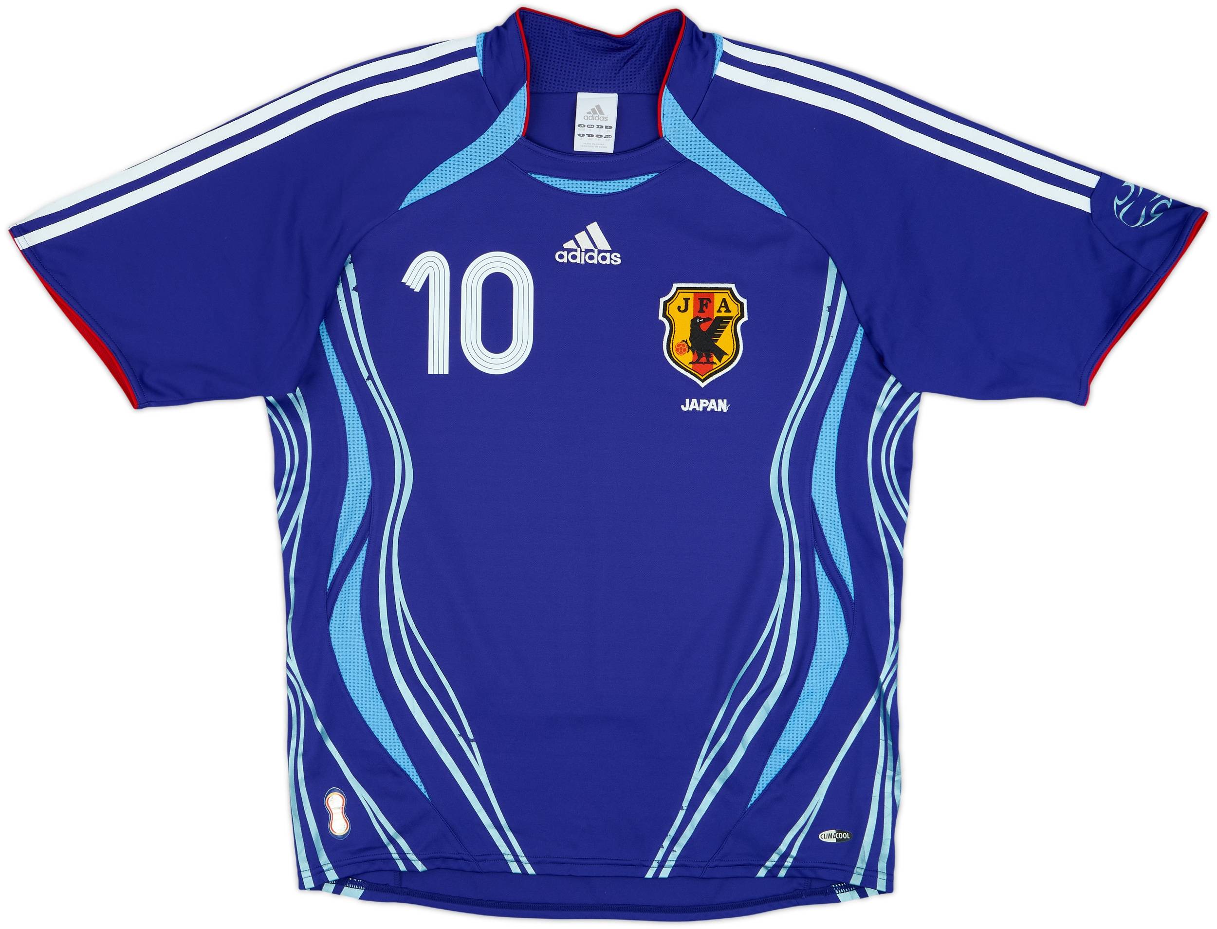 2006 Samurai Blueフットボール 2006-08 Japan Home Shirt Nakamura #10 - 7/10 - (S)