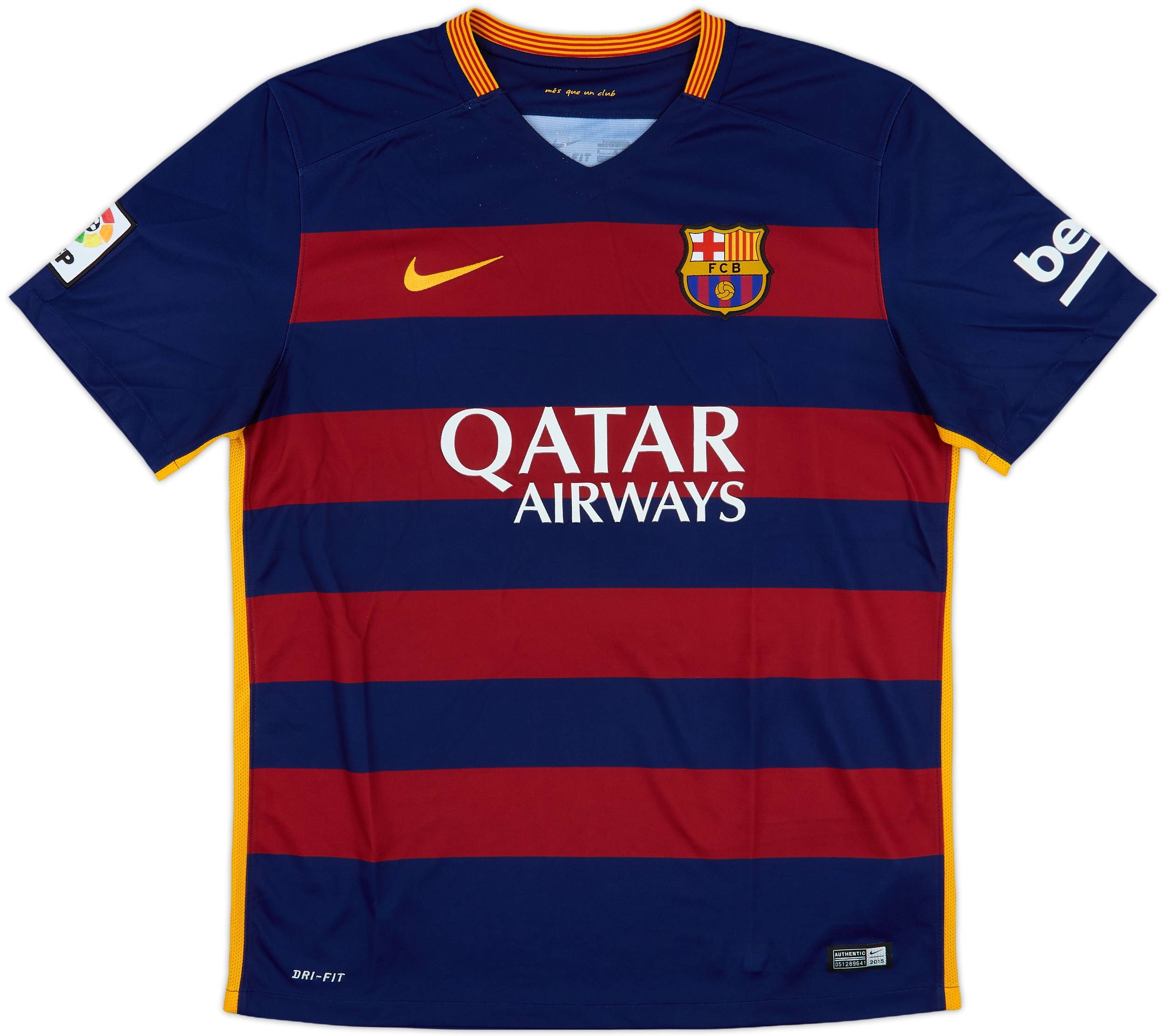［美品！】バルセロナ MESSI 10 シャツ 2015 Barcelona 2015 2016 Home Football Shirt Soccer Jersey #10 Messi