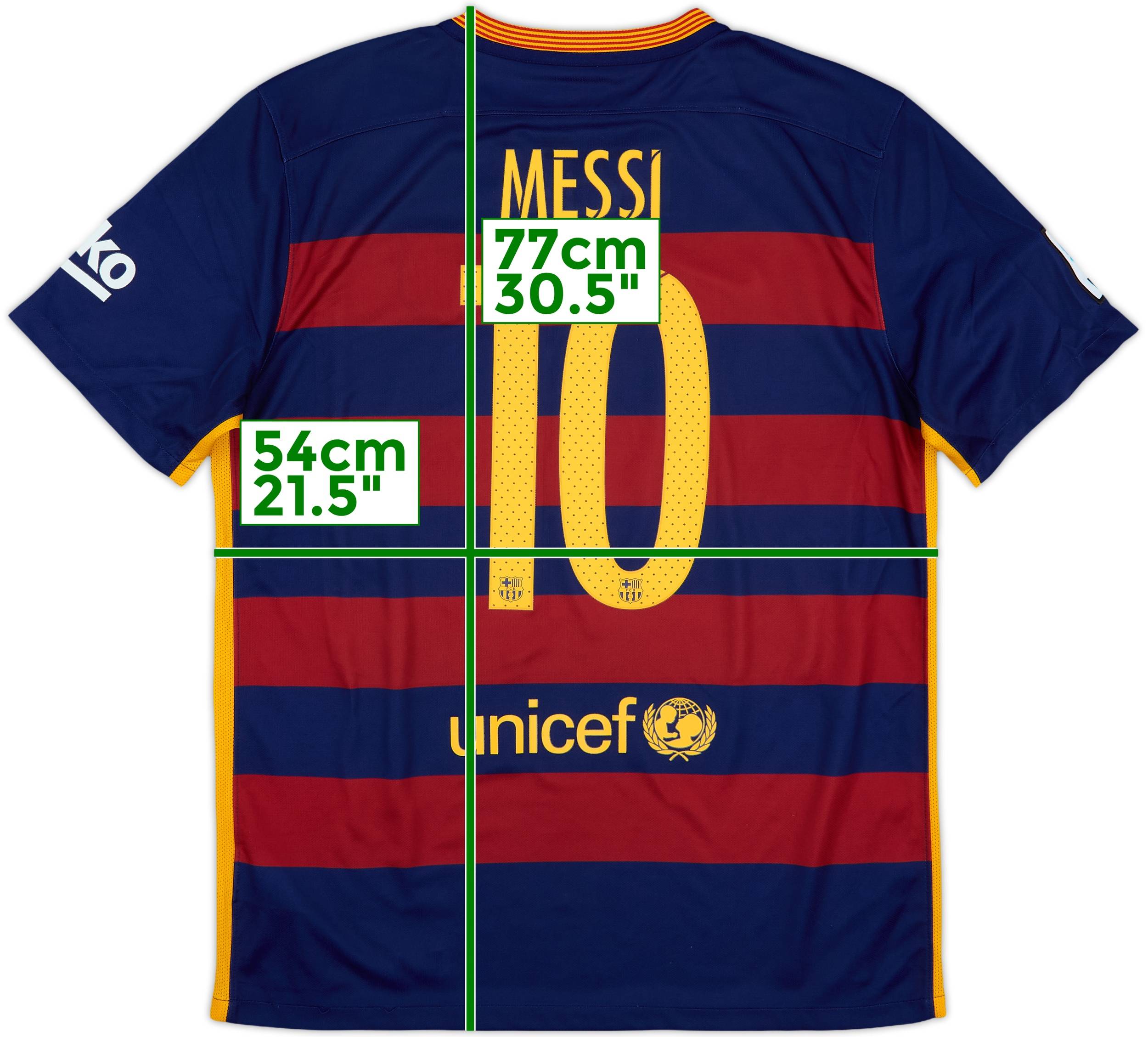 FC Barcelona 2015 メッシ 10 シャツ MINT Messi 10 Small Barcelona