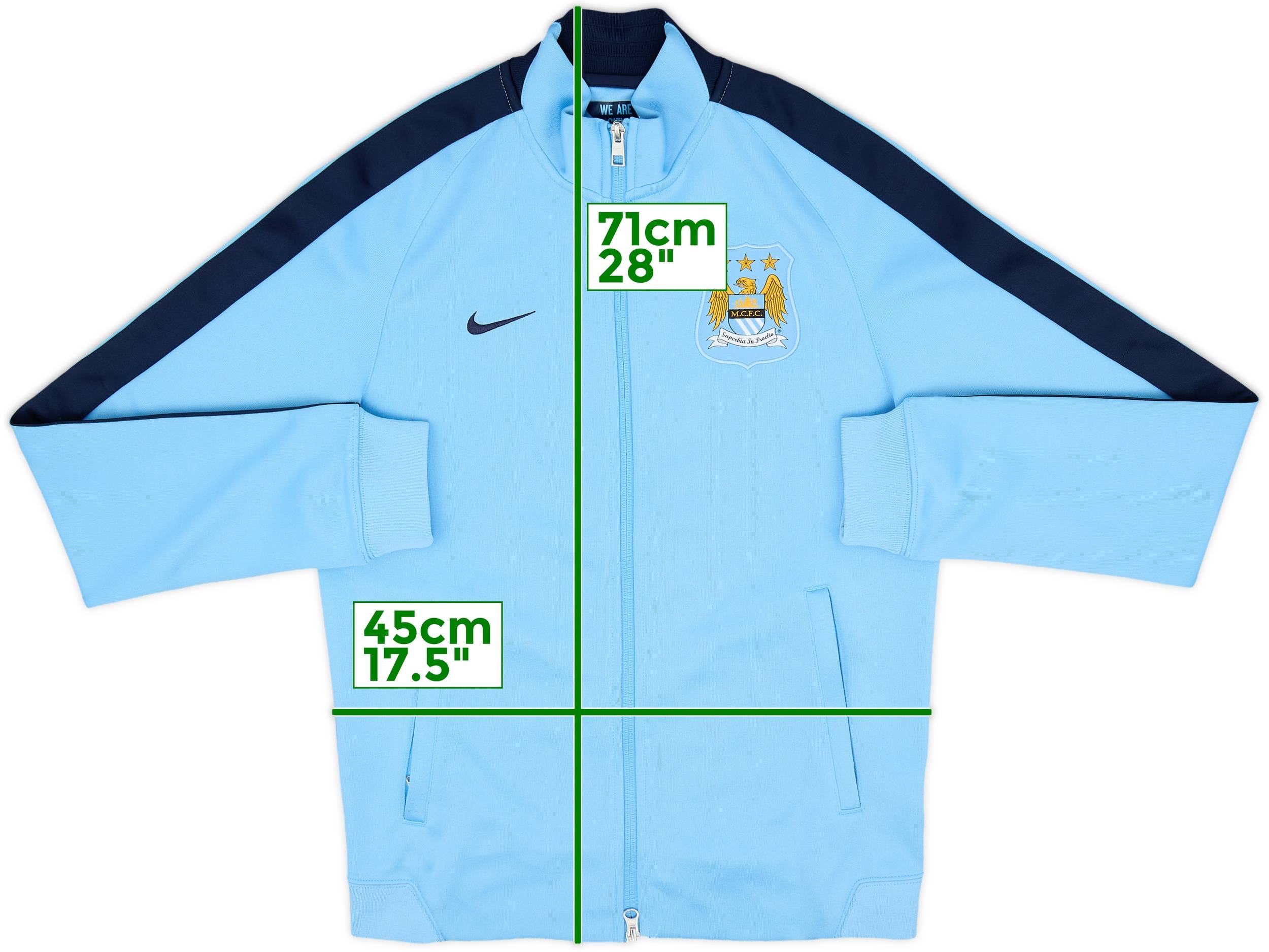 2014-15 Manchester City Nike Track Jacket - 8/10 - (S)