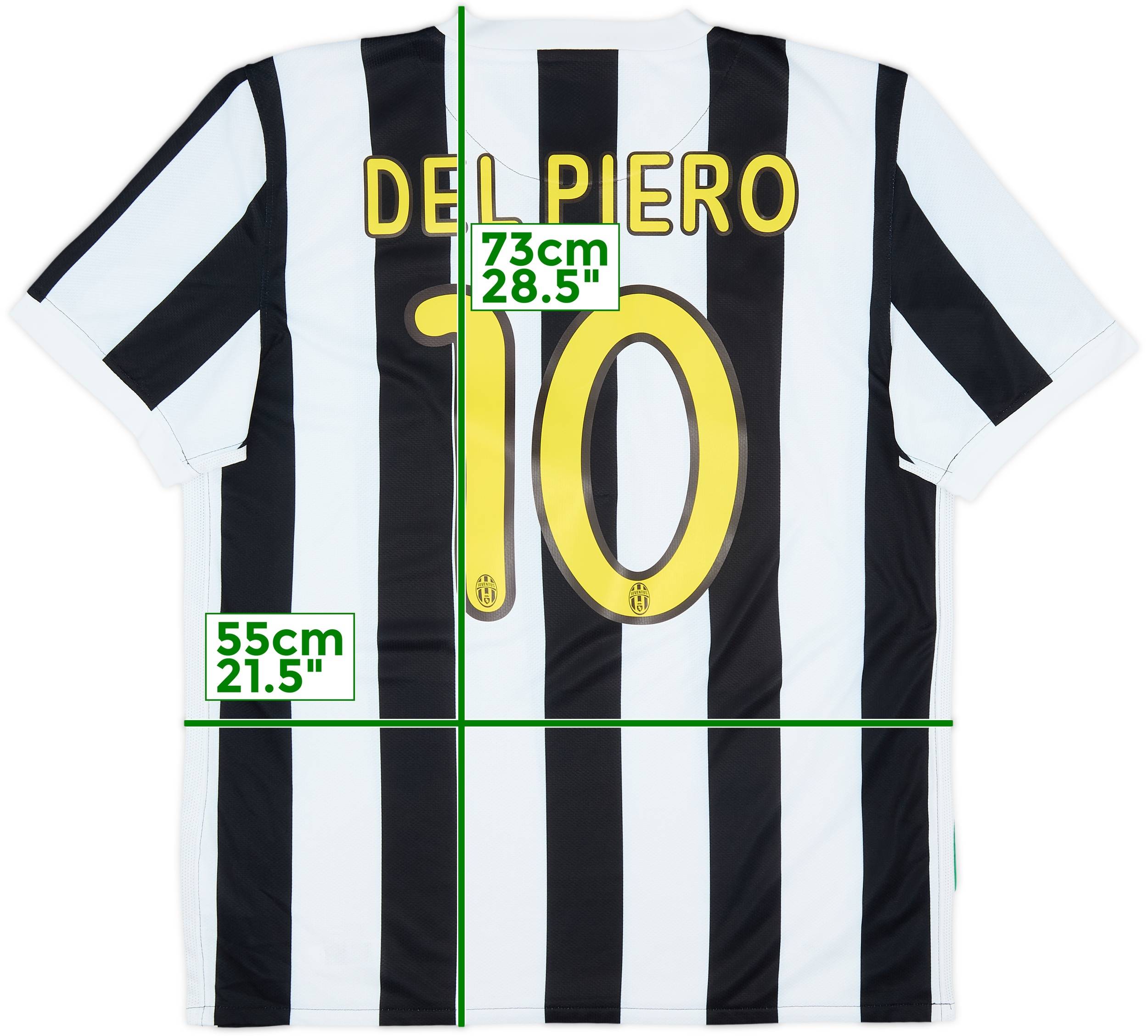 ウェア Juventus 2009-10 football shirt  2009-10 Juventus Home Shirt Del Piero #10 - 8/10 - (L)