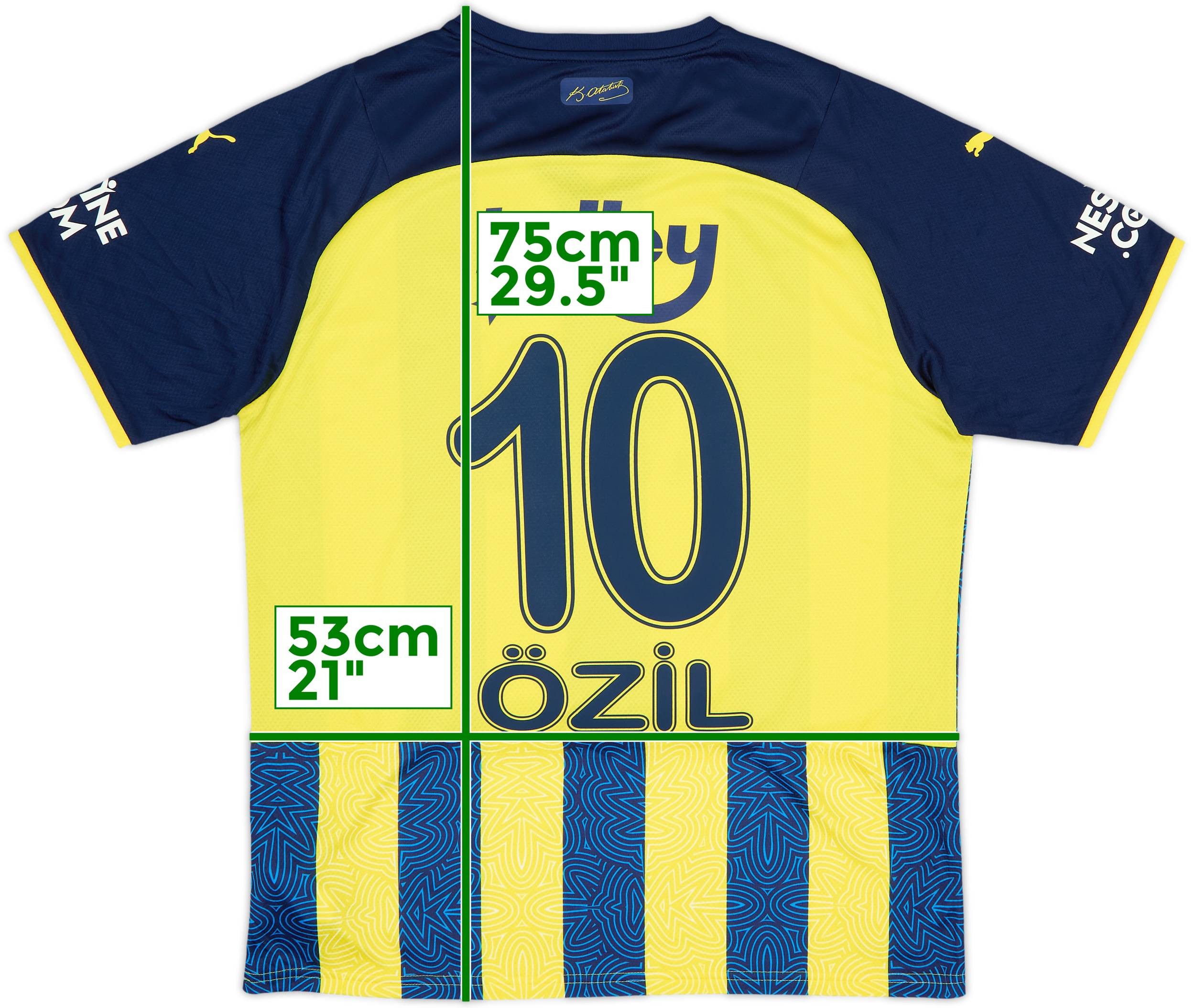 2021-22 Fenerbahce Home Shirt Ozil #10 - 8/10 - (L)