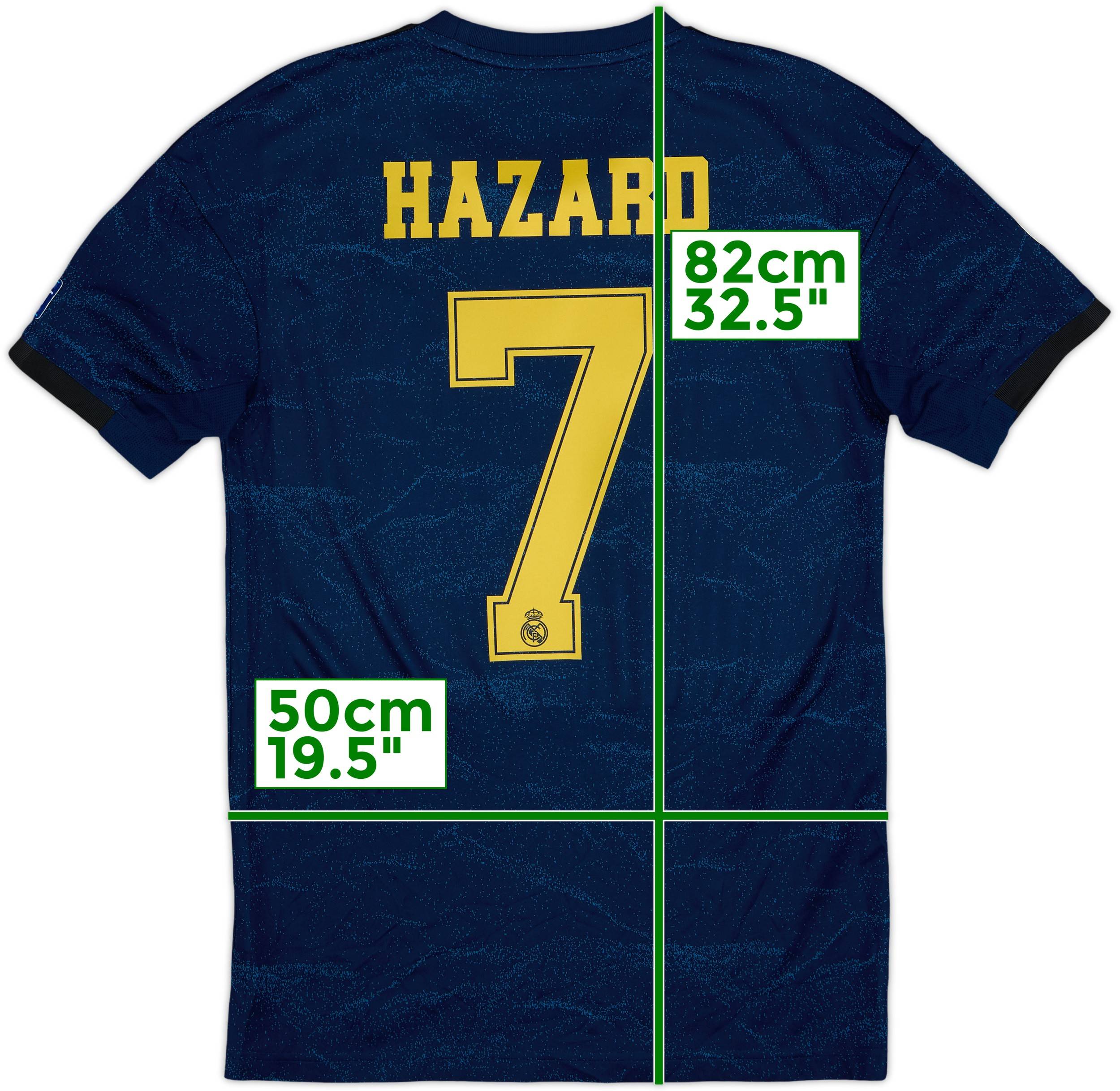 2019-20 Real Madrid Away Shirt Hazard #7 - 8/10 - (S)