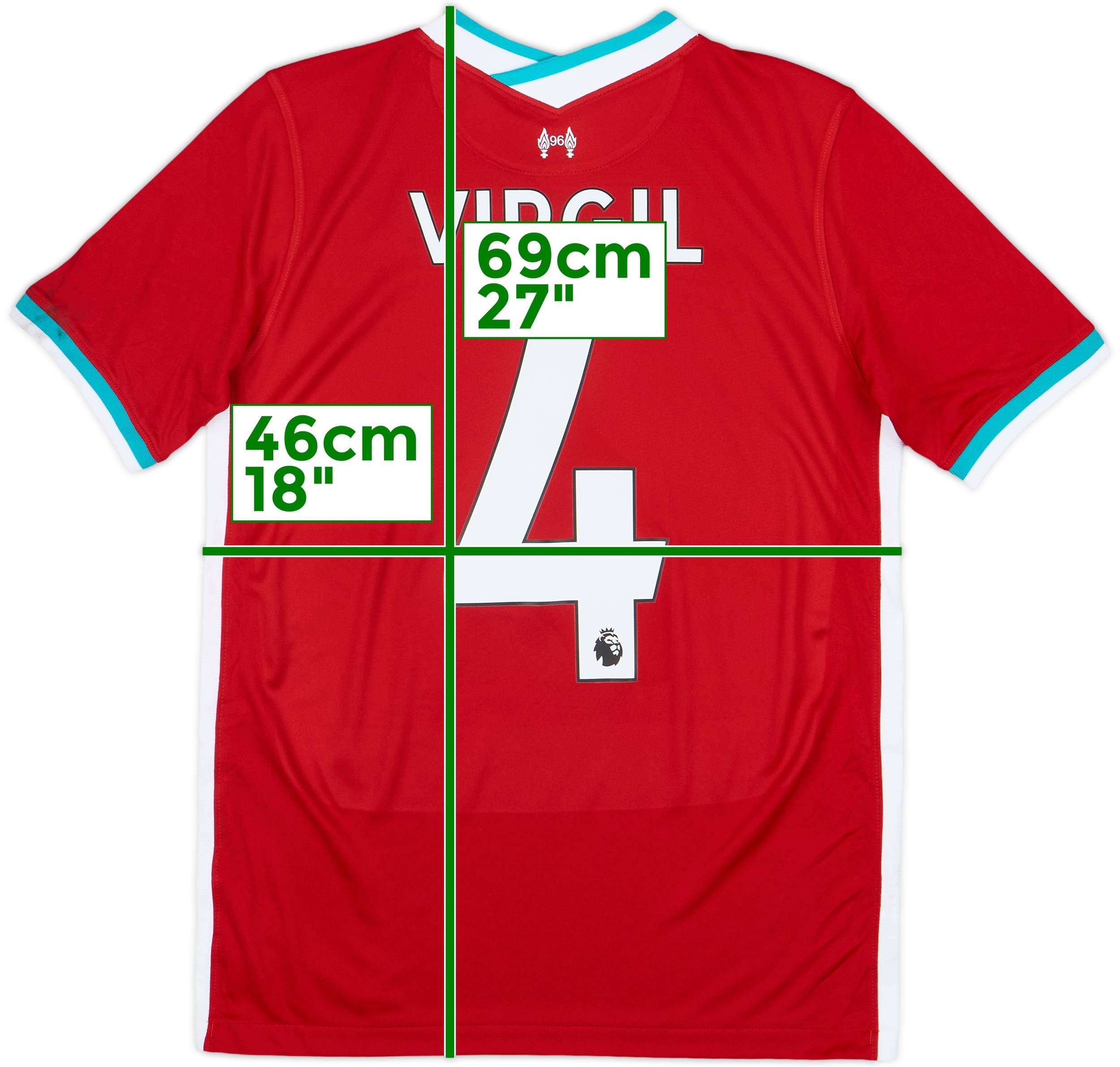 2020-21 Liverpool Home Shirt Virgil #4 (XL.Boys)