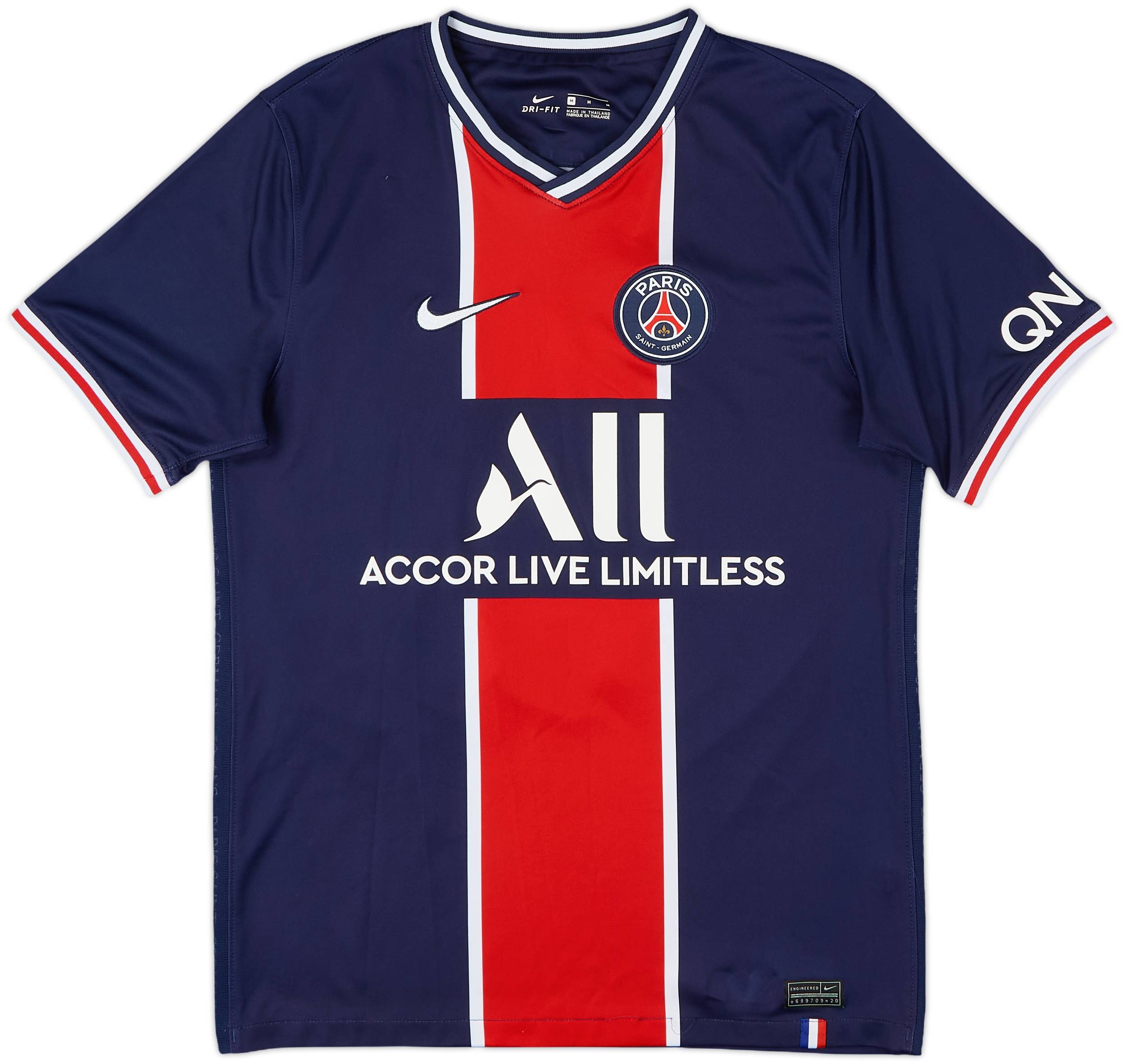 2020/21パリ・サンジェルマン/ NEW / L / #7 / MBAPPÉ 2020-21 Paris Saint-Germain Home Shirt Mbappe #7 - 9/10 - (M)