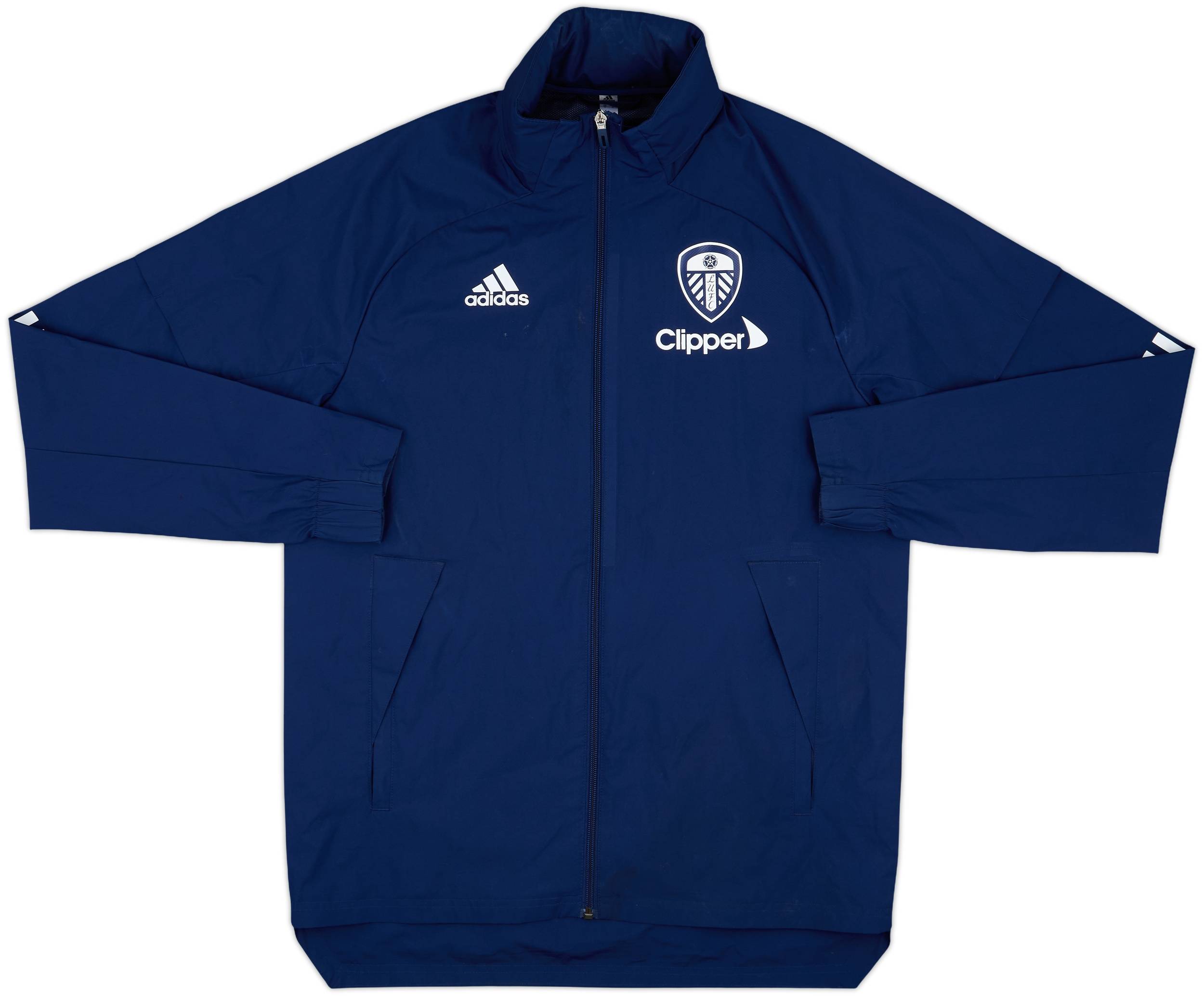 2020-21 Leeds United adidas Hooded Track Jacket - 7/10 - (S)