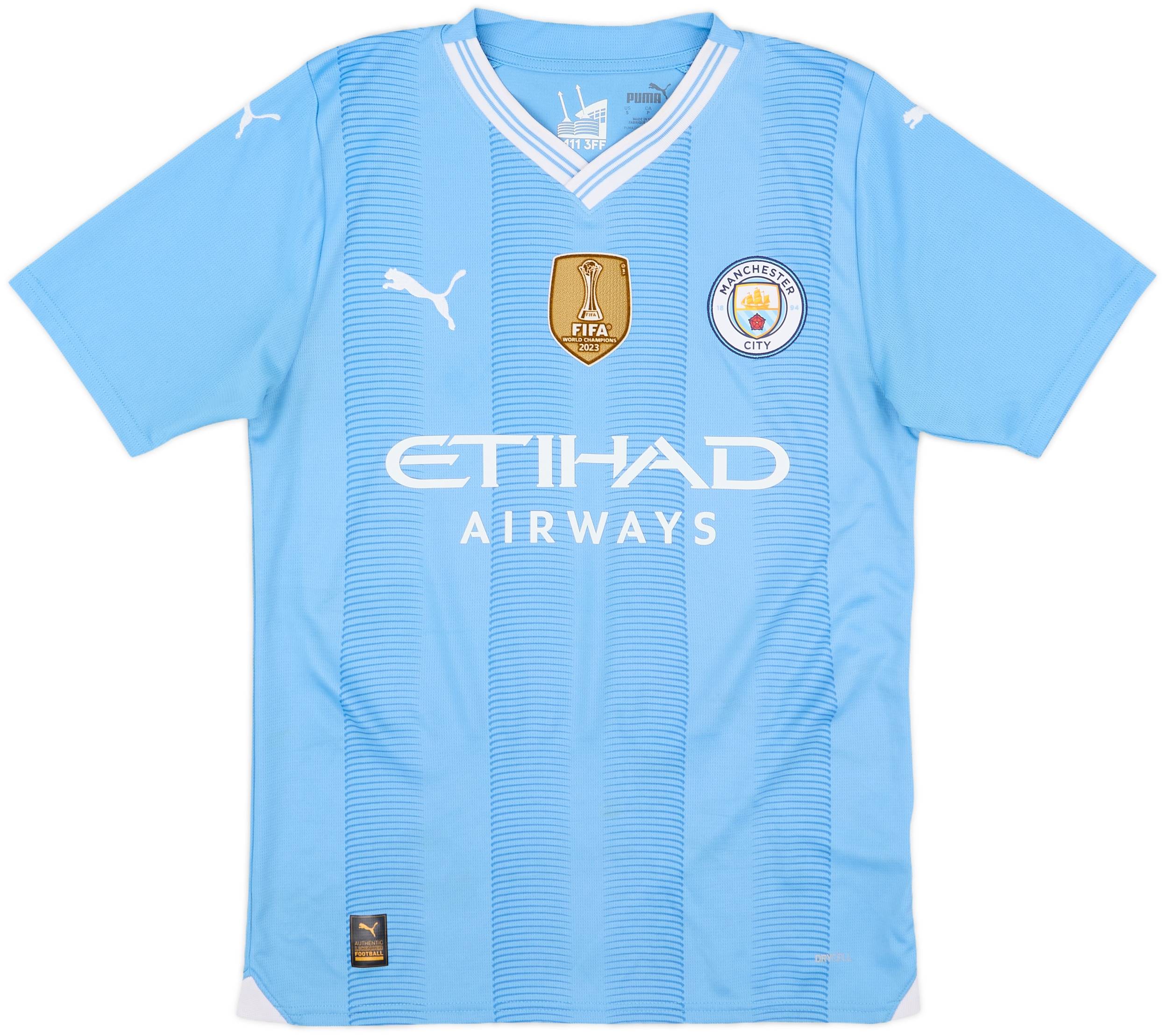 2023-24 Manchester City Home Shirt De Bruyne #17 - 9/10 - (S)