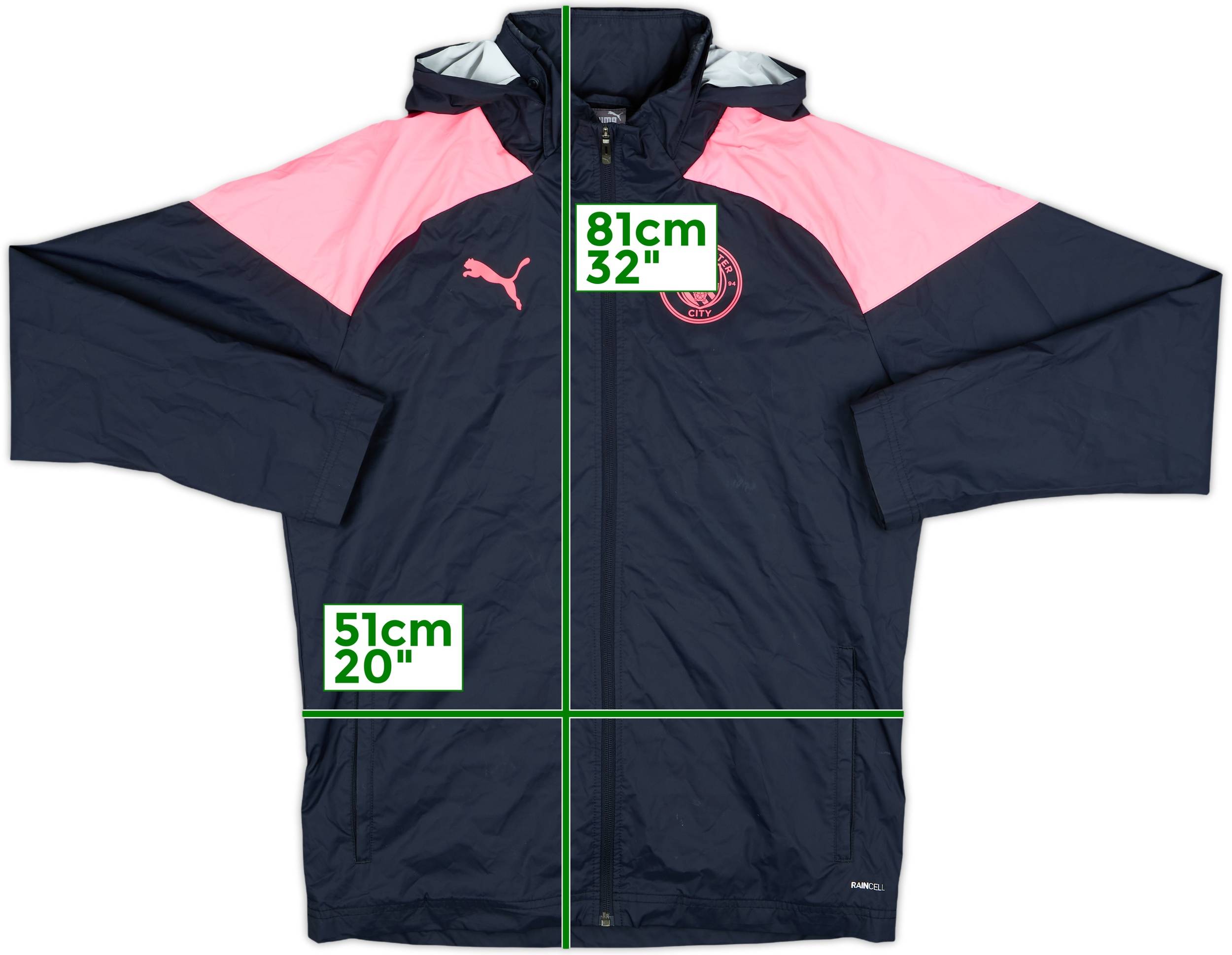 2023-24 Manchester City Puma Rain Coat 8/10 (M)