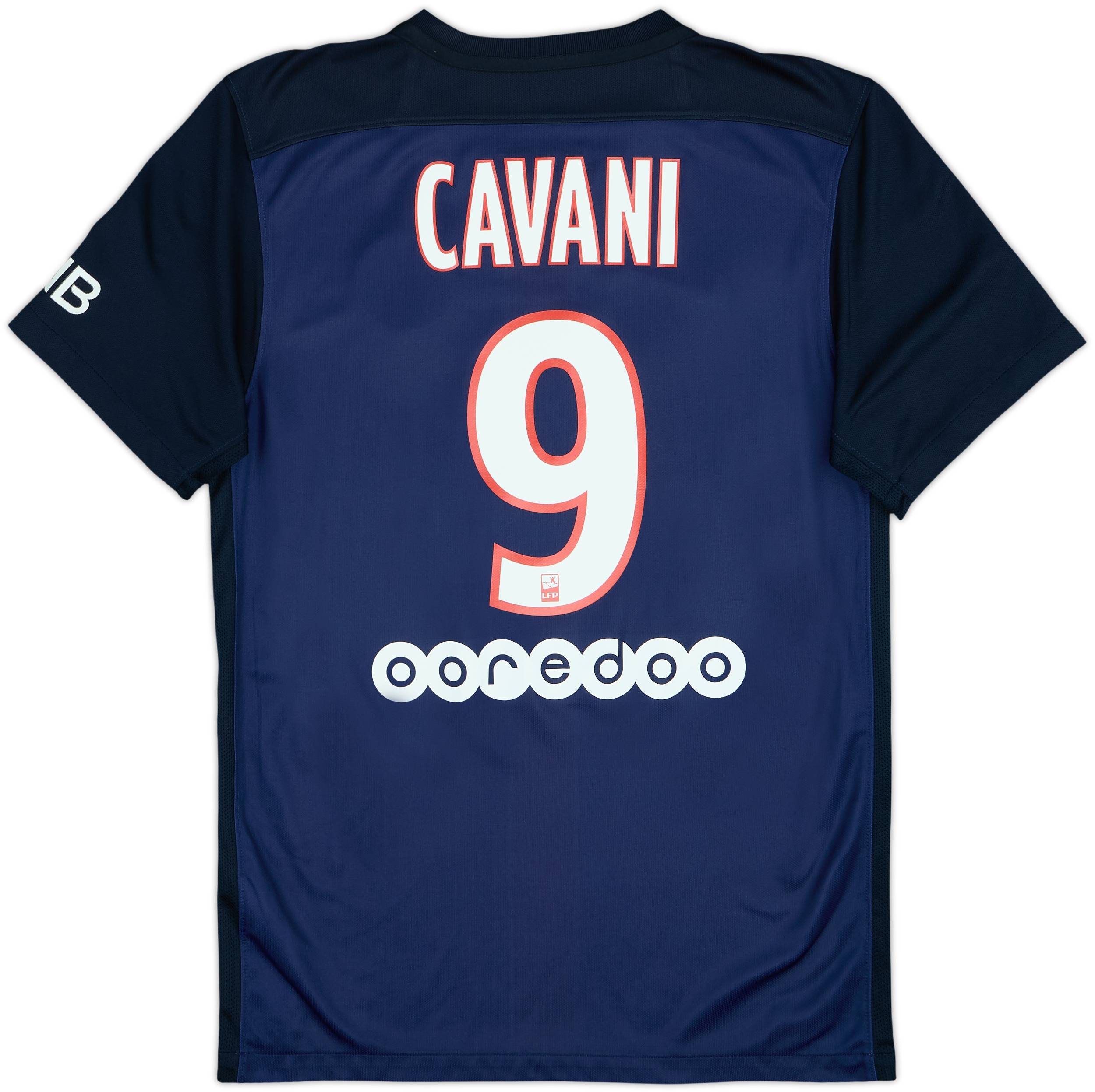 2015-16 Paris Saint-Germain Home Shirt Cavani #9 - 8/10 - (S)