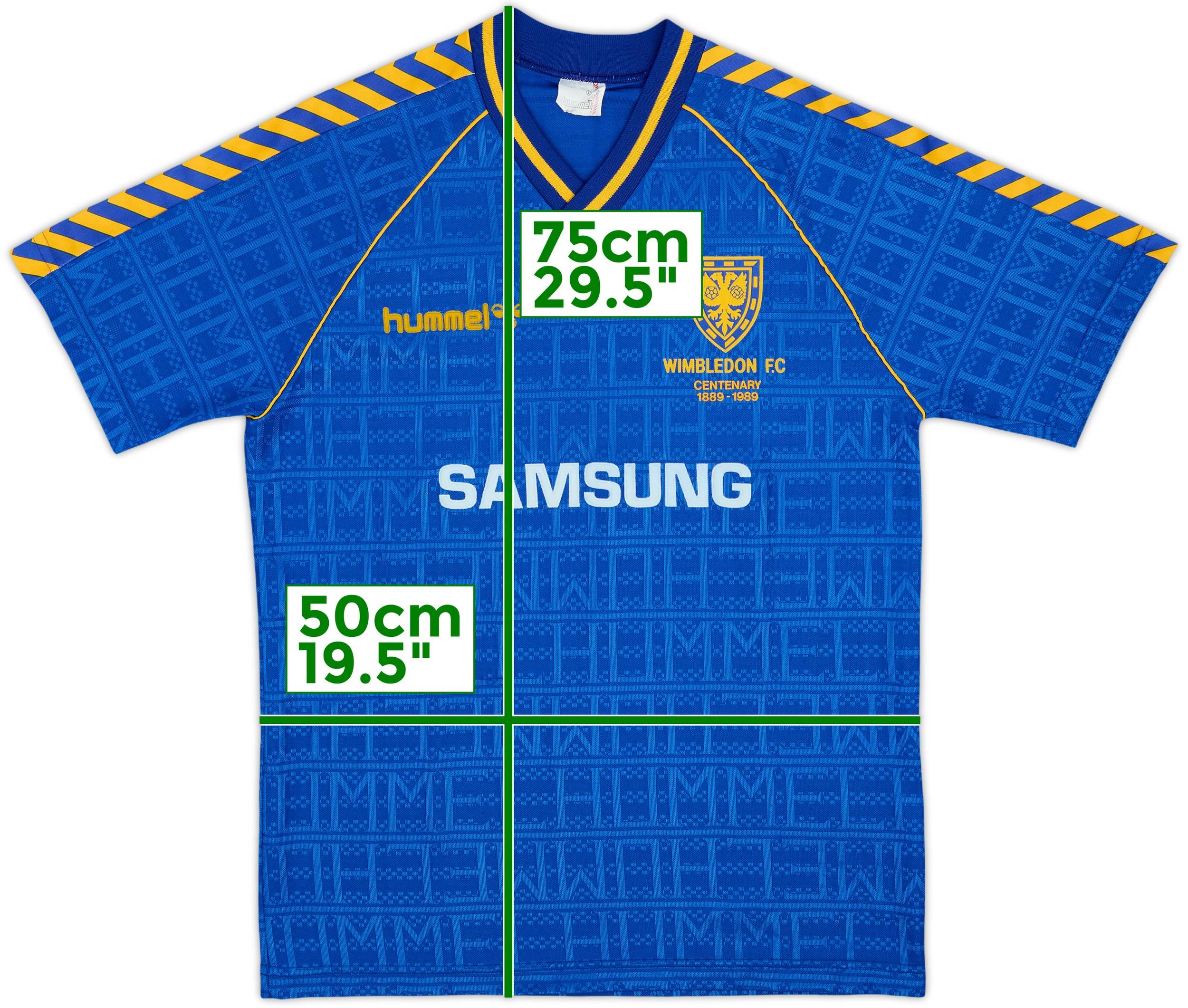 1989-90 Wimbledon Home Shirt - 9/10 - (L)