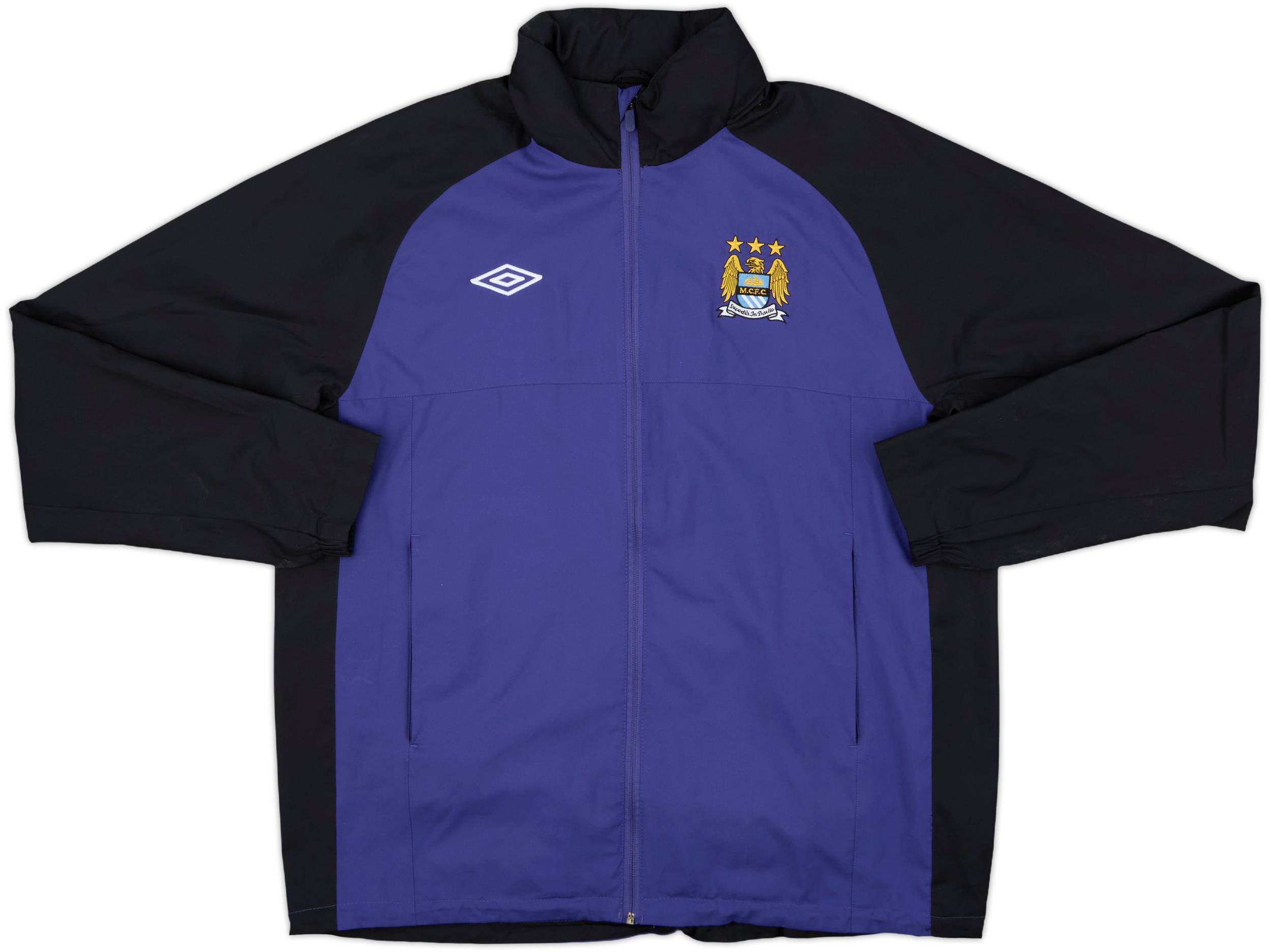 2010-11 Manchester City Umbro Hooded Track Jacket - 8/10 - (XL)