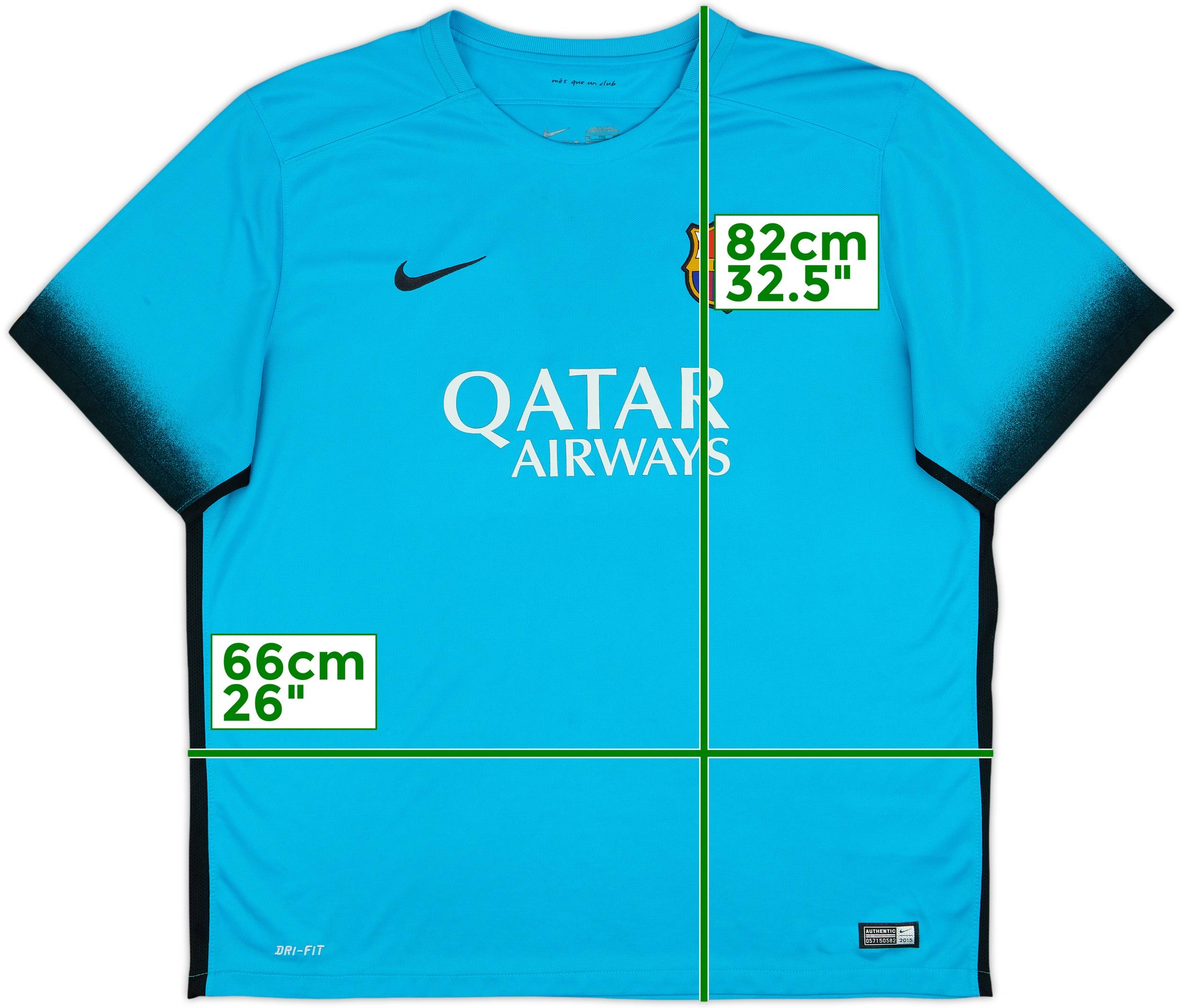 2015-16 Barcelona Third Shirt - 5/10 - (XXL)