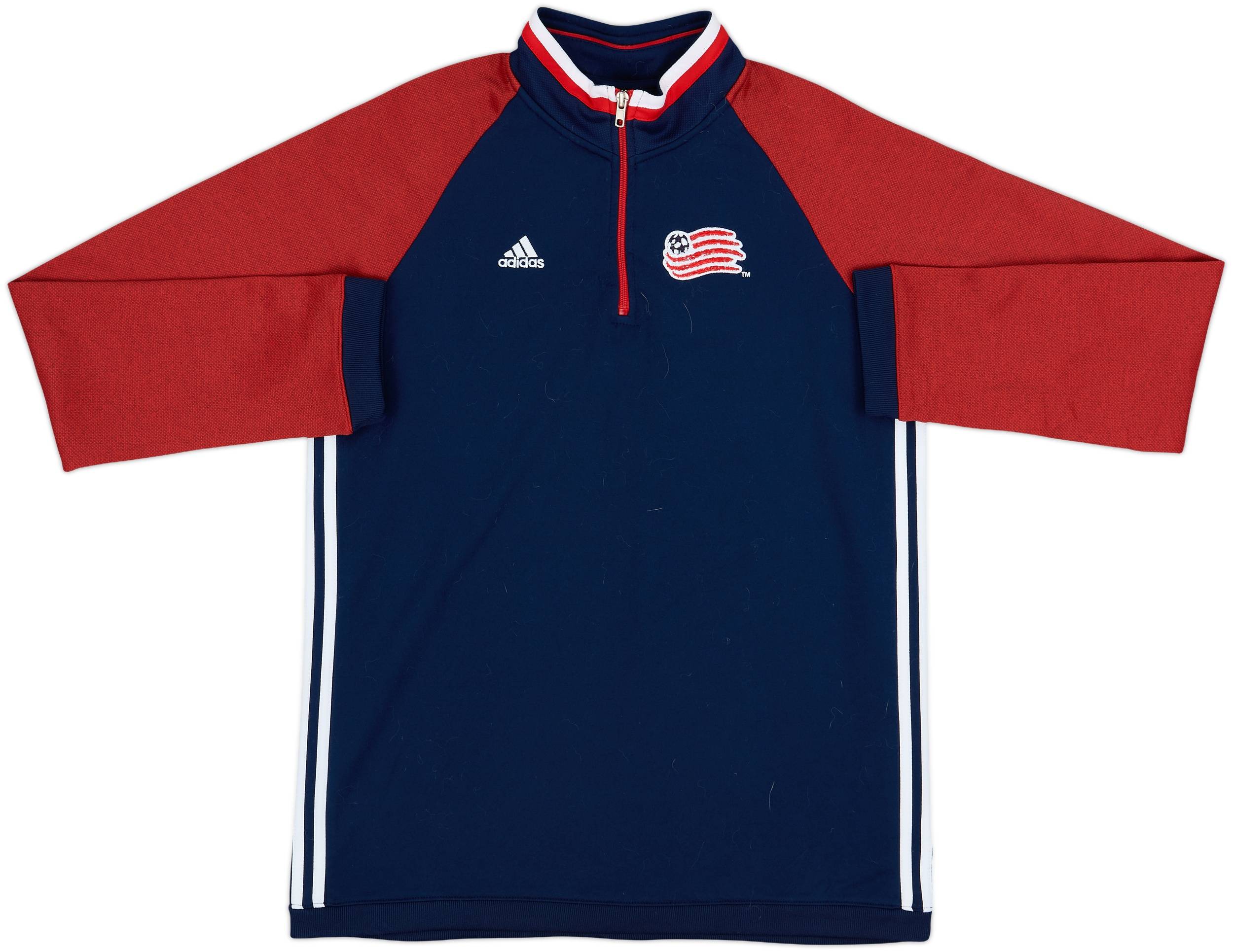 2015-16 New England Revolution adidas 1/4 Zip Drill Top - 9/10