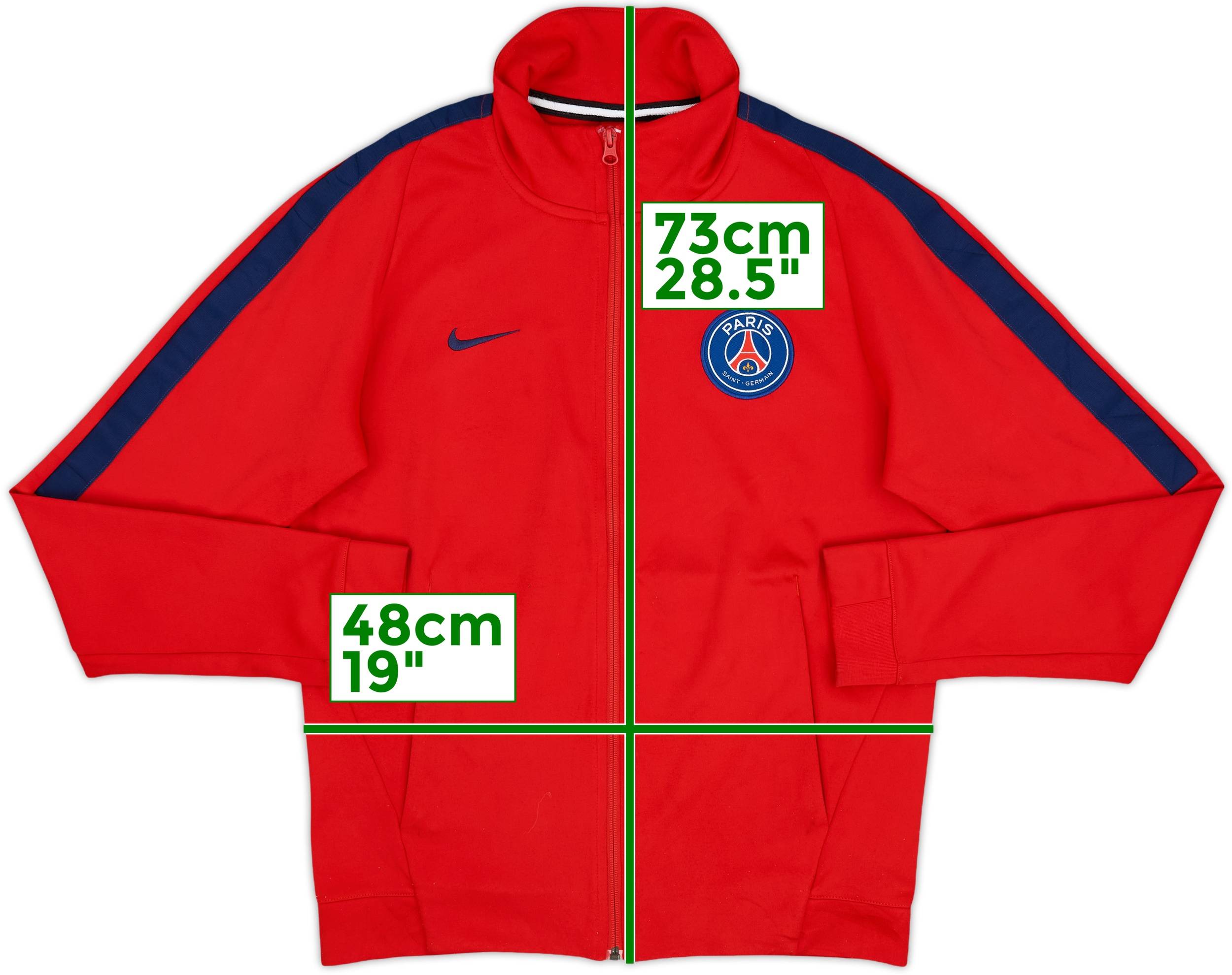 2017-18 Paris Saint-Germain Nike Track Jacket - 8/10 - (S)