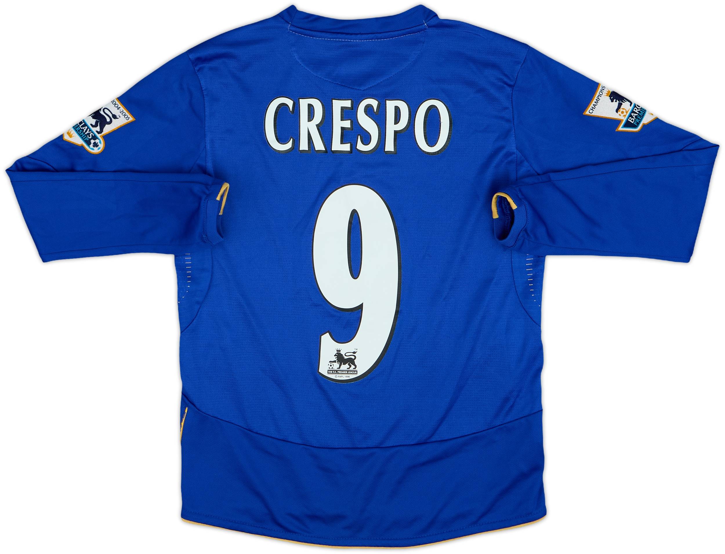2005-06 Chelsea Centenary Home L/S Shirt Crespo #9 - 7/10 - (M.Boys)