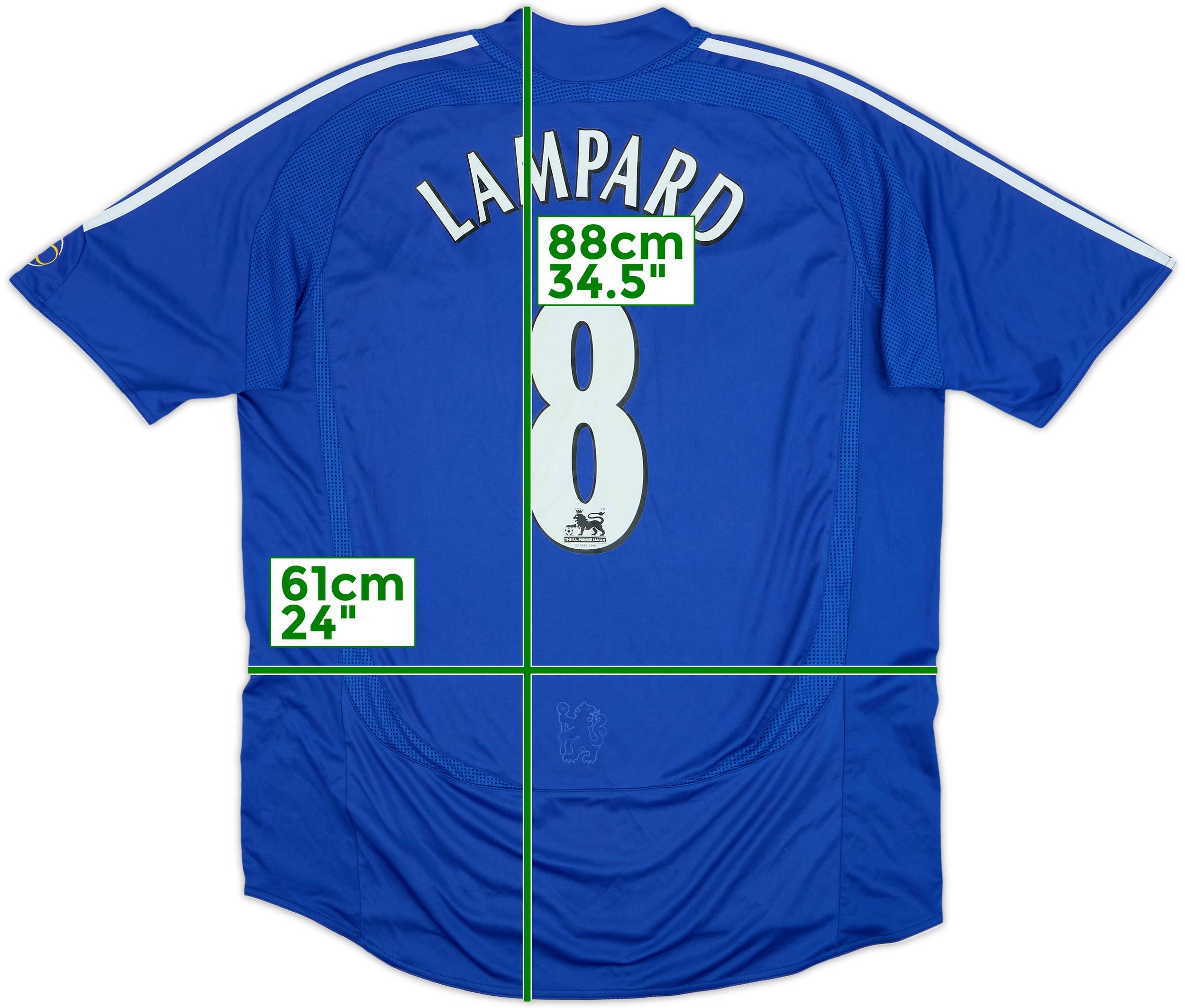2006-08 Chelsea Home Shirt Lampard #8 - 8/10 - (L)