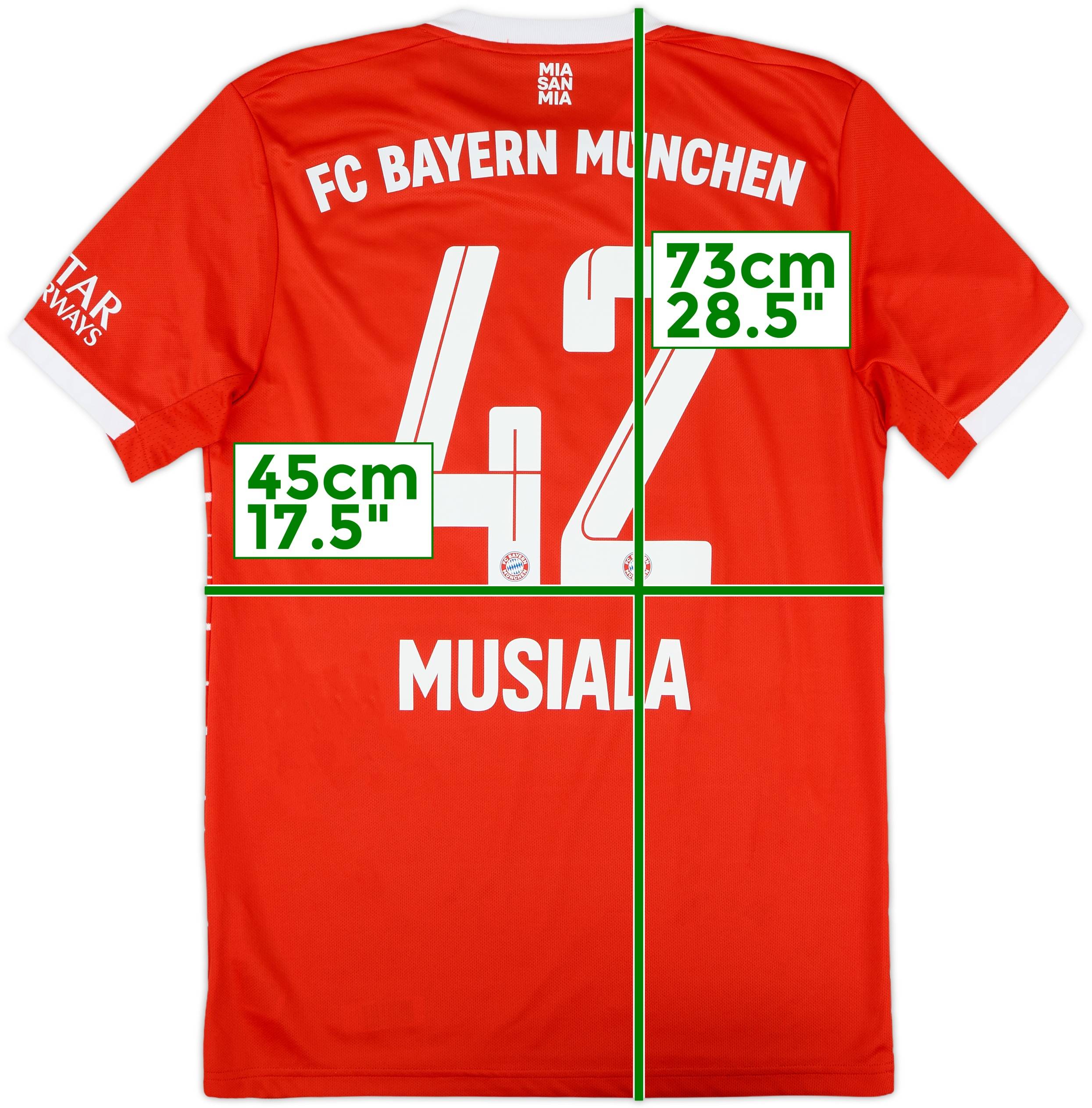 2022-23 Bayern Munich Home Shirt Musiala #42 - 9/10 - (S)