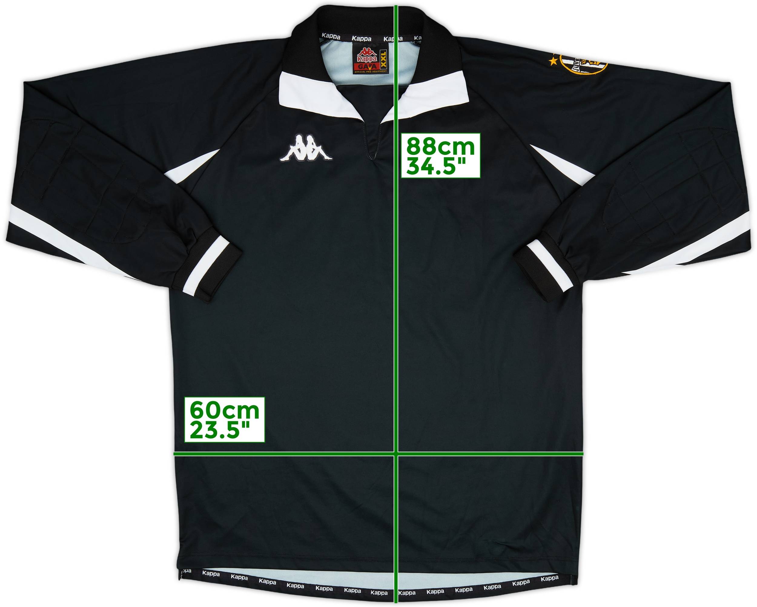 ✨入手困難✨ユベントス 98/99 ユニフォーム kappa ゲームシャツ XL Kappa GArA LIBERO Juventus 98/99 Game Shirt #4 M Japan Made