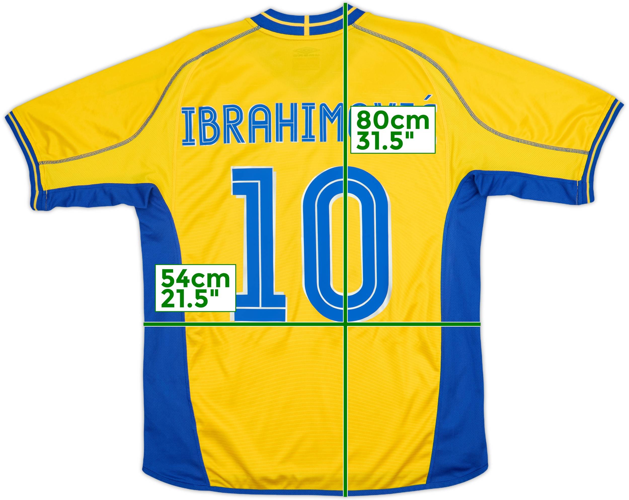 2003-04 Sweden Home Shirt Ibrahimovic #10 - 9/10 - (L)