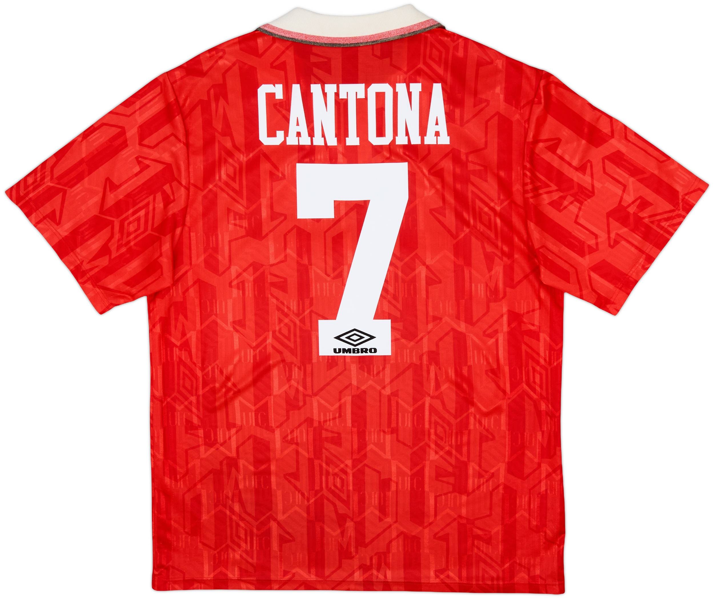 ウェア Manchester United  Cantona 1992-94 Manchester United Home Shirt Cantona #7 - 5/10 - (M)