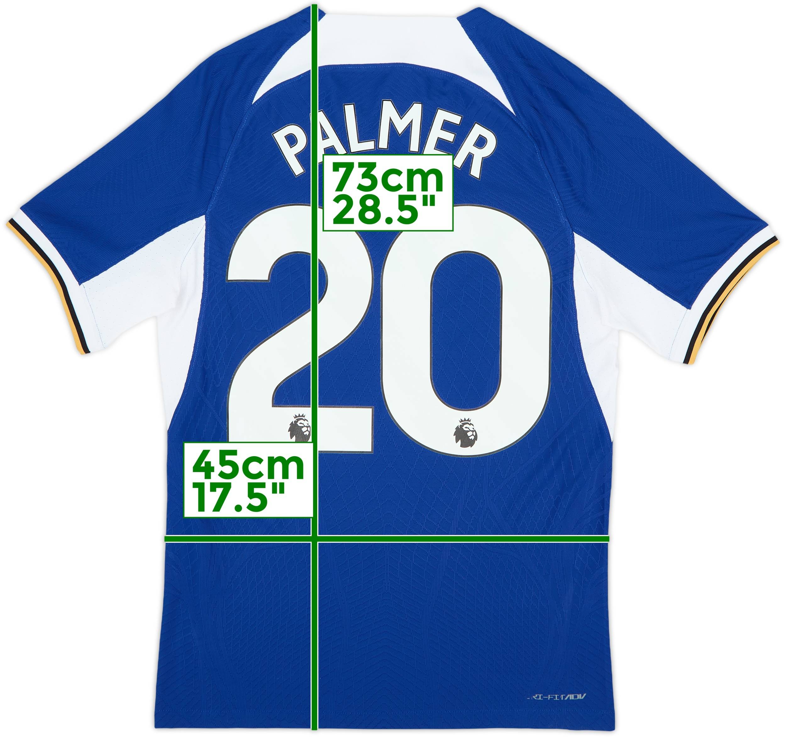 2023-24 Chelsea Authentic Home Shirt Palmer #20 - 10/10 - (S)