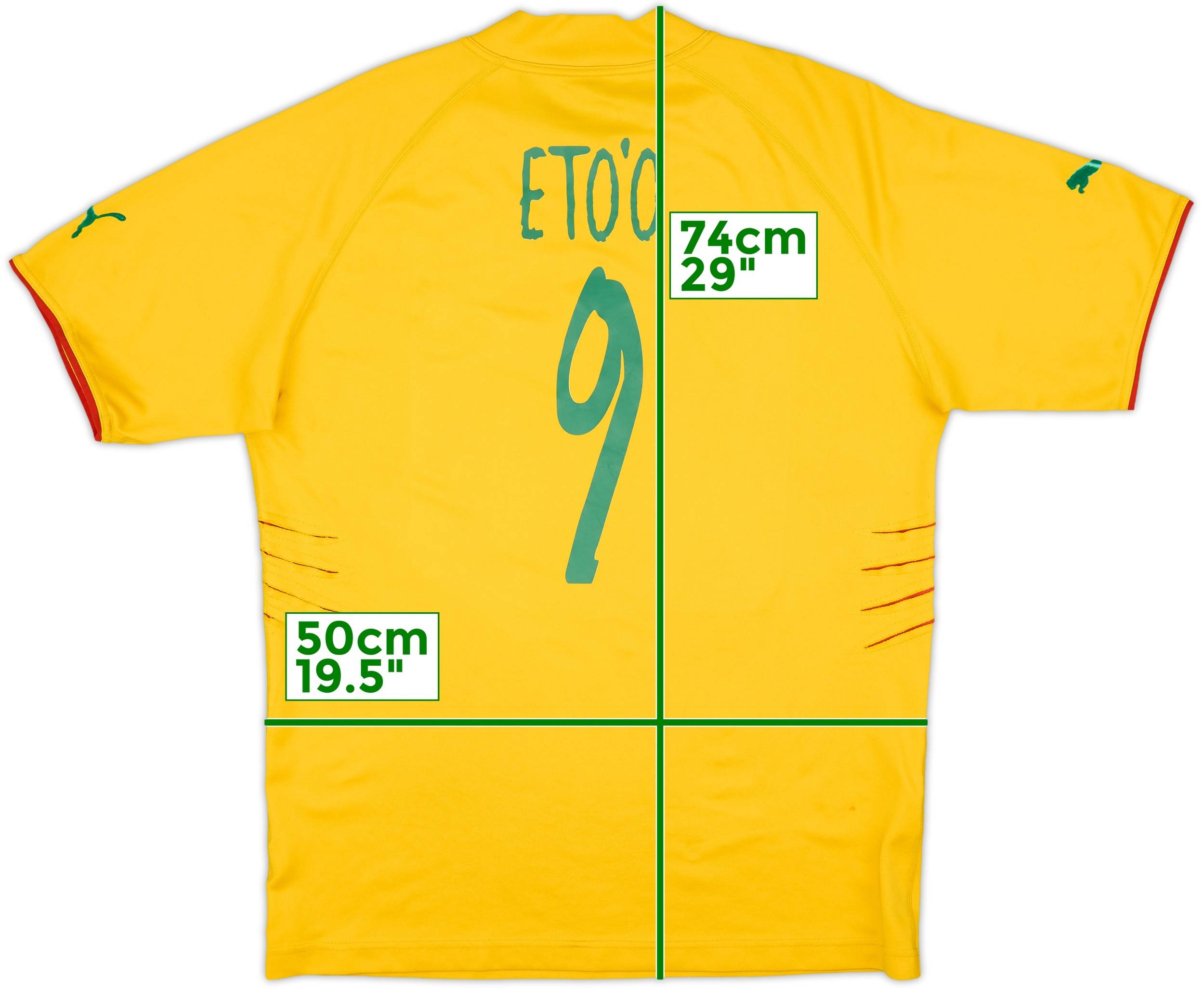 2004-06 Cameroon Away Shirt Eto'o #9 - 7/10 - (XL)