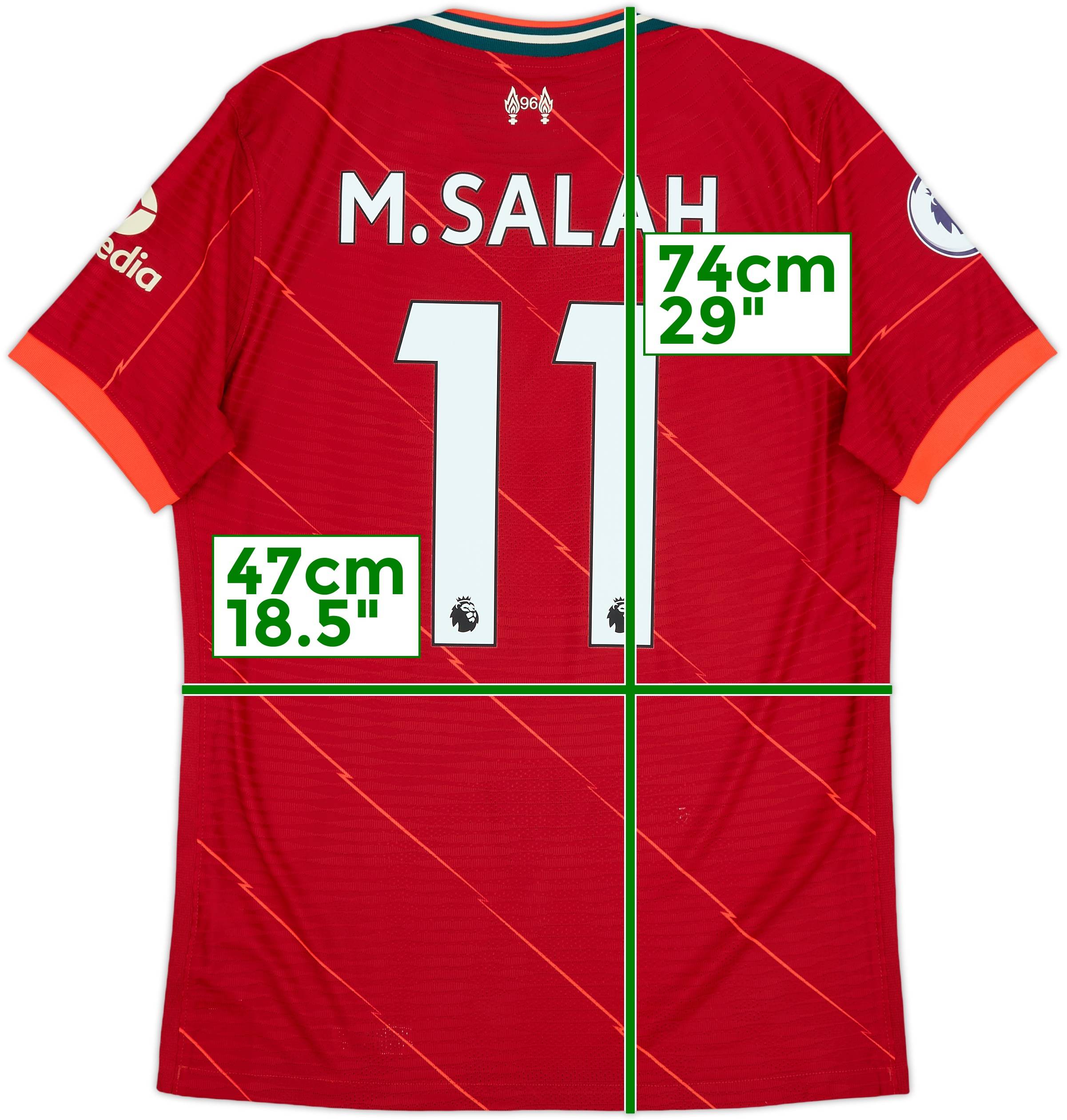 2021-22 Liverpool Authentic Home Shirt M.Salah #11 - 8/10 - (M)