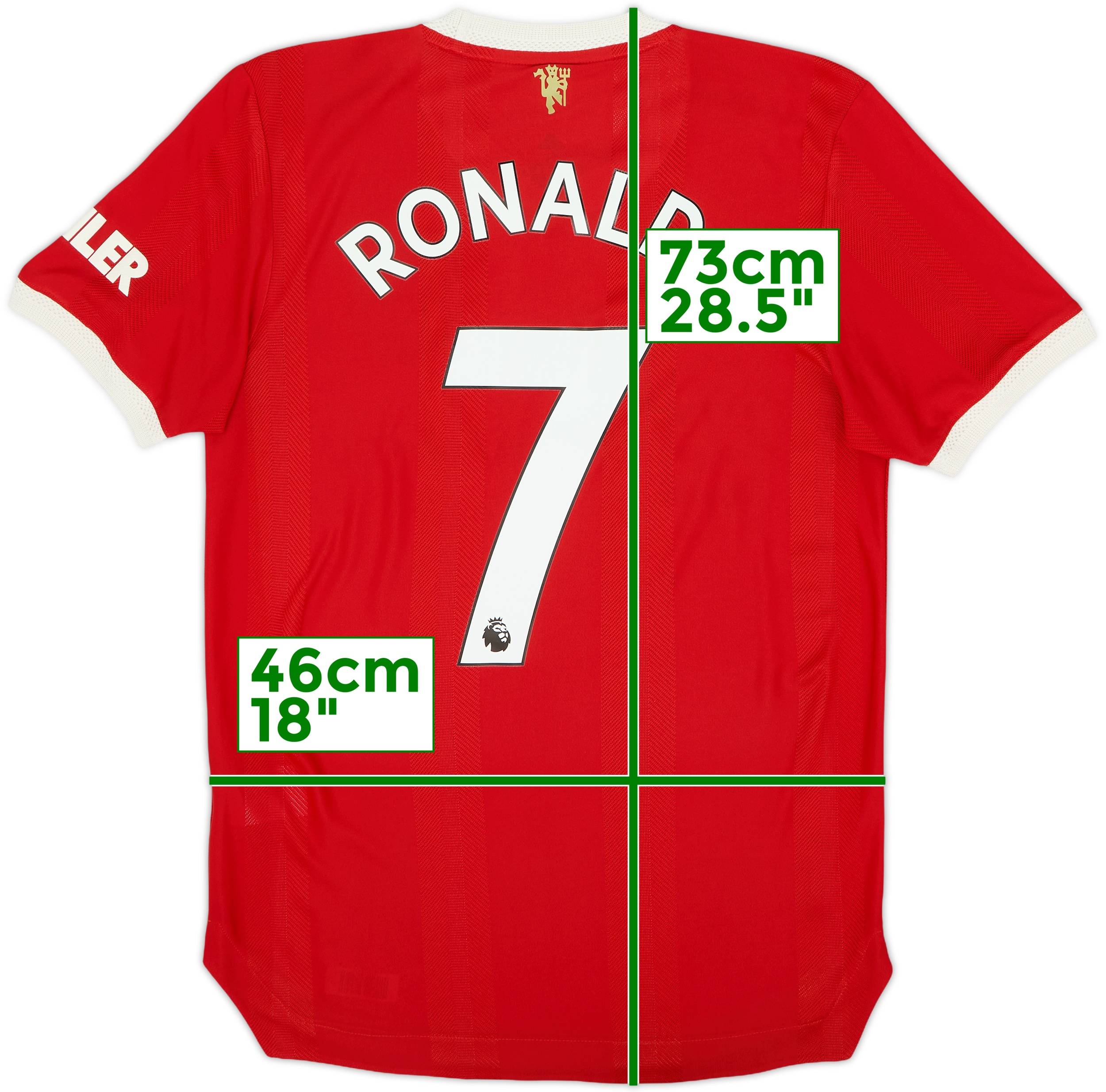 2021-22 Manchester United Authentic Home Shirt Ronaldo #7 - 8/10 - (S)