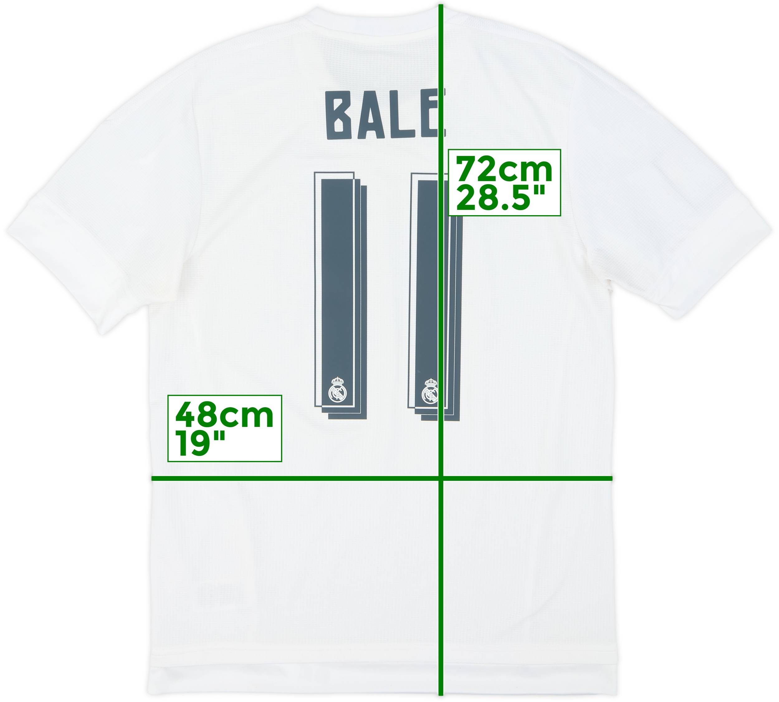 2015-16 Real Madrid Home Shirt Bale #11 - 6/10 - (M)