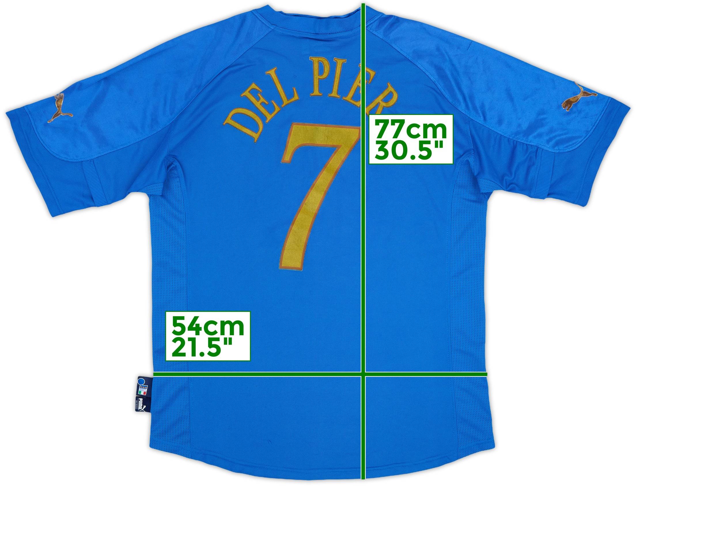 2004-06 Italy Home Shirt Del Piero #7 - 4/10 - (XL)