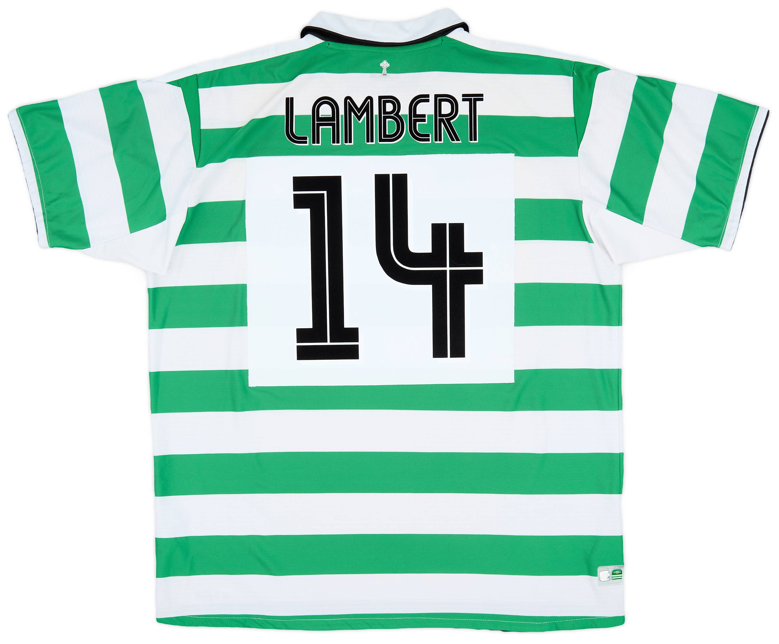 2004-05 Celtic Home Shirt Lambert #14 - 9/10 - (XXL)