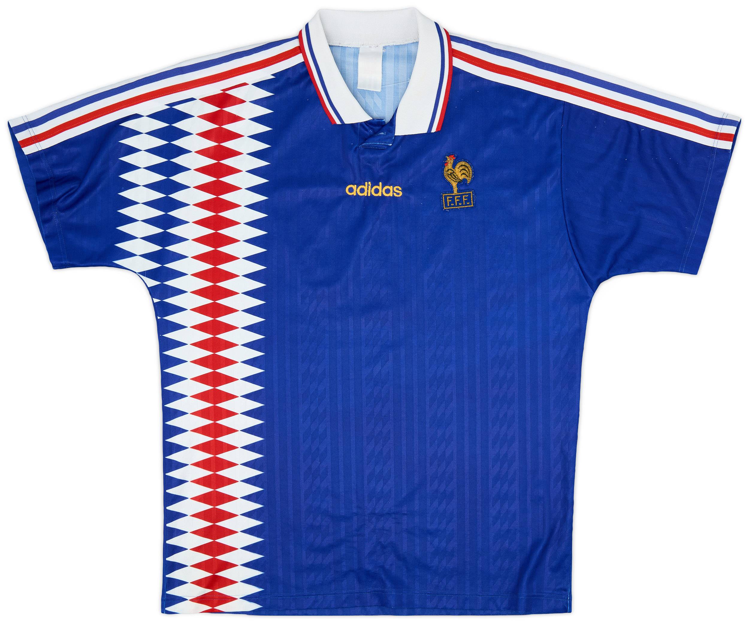1994-96 France Home Shirt #8 - 6/10 - (M)