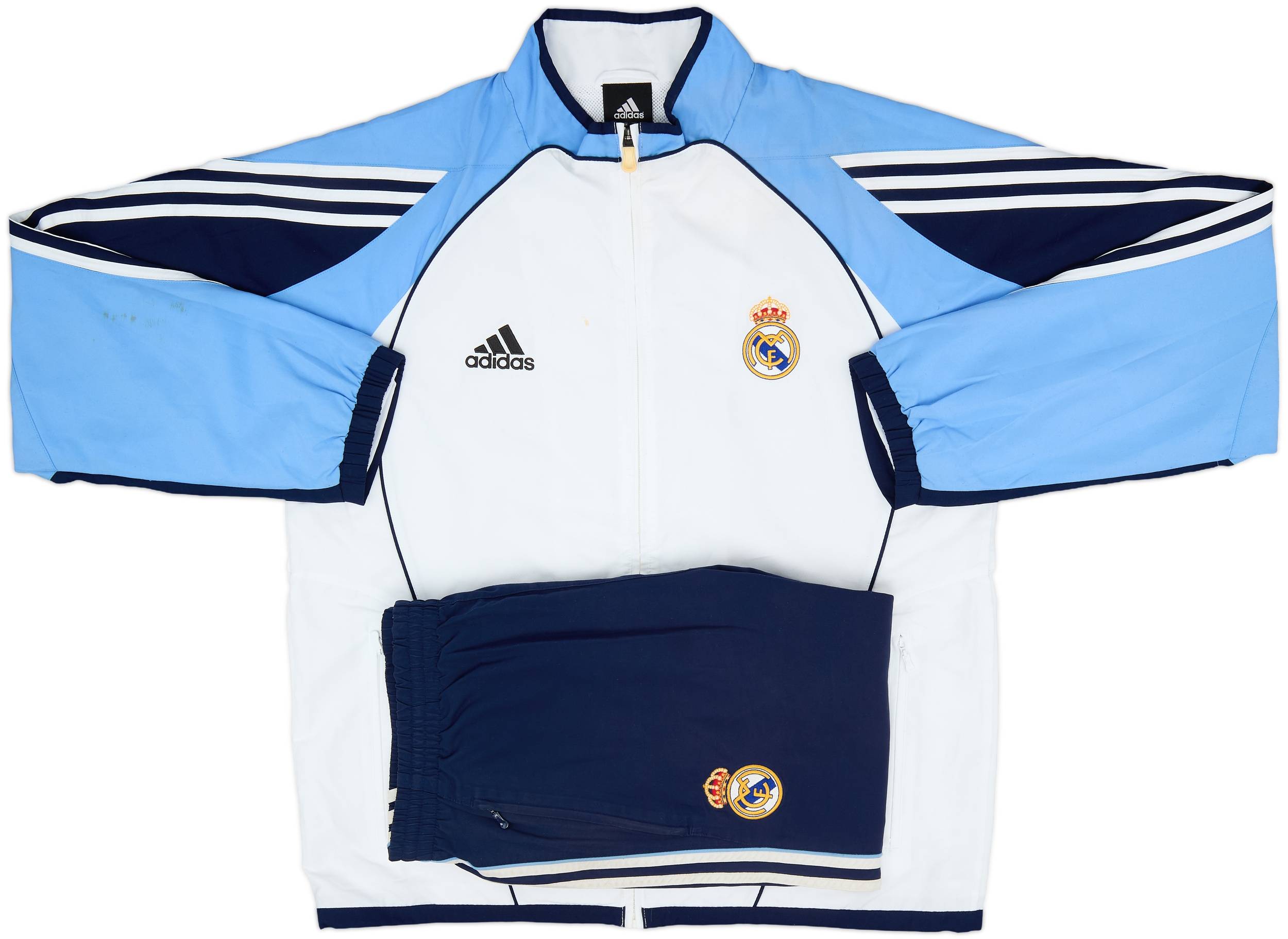 2005-06 Real Madrid adidas Tracksuit - 7/10 - (L)