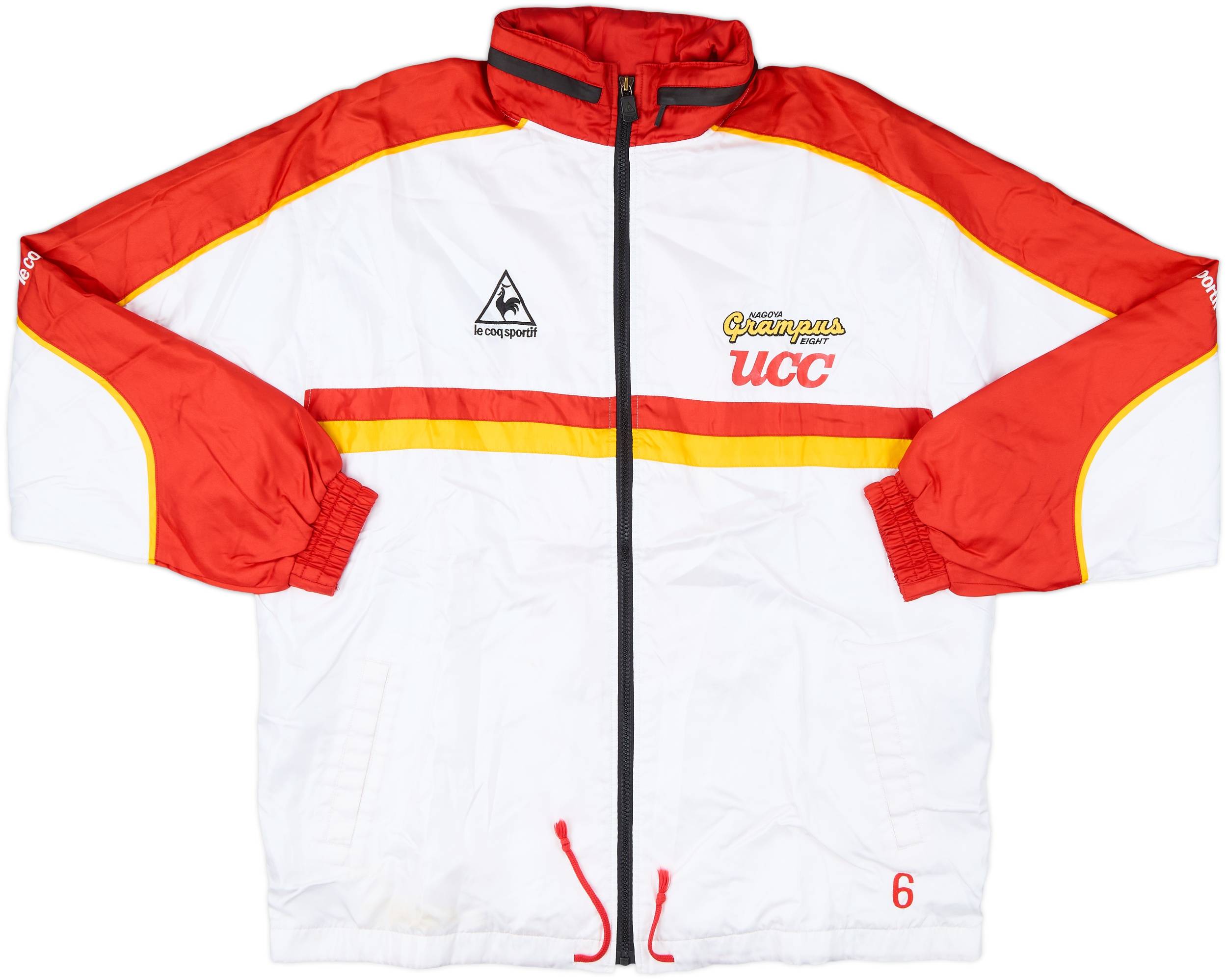 le coq 名古屋グランパス　NGE ユニフォーム　XL デサント　90s 1999 Nagoya Grampus Eight Le Coq Sportif Player Issue Hooded