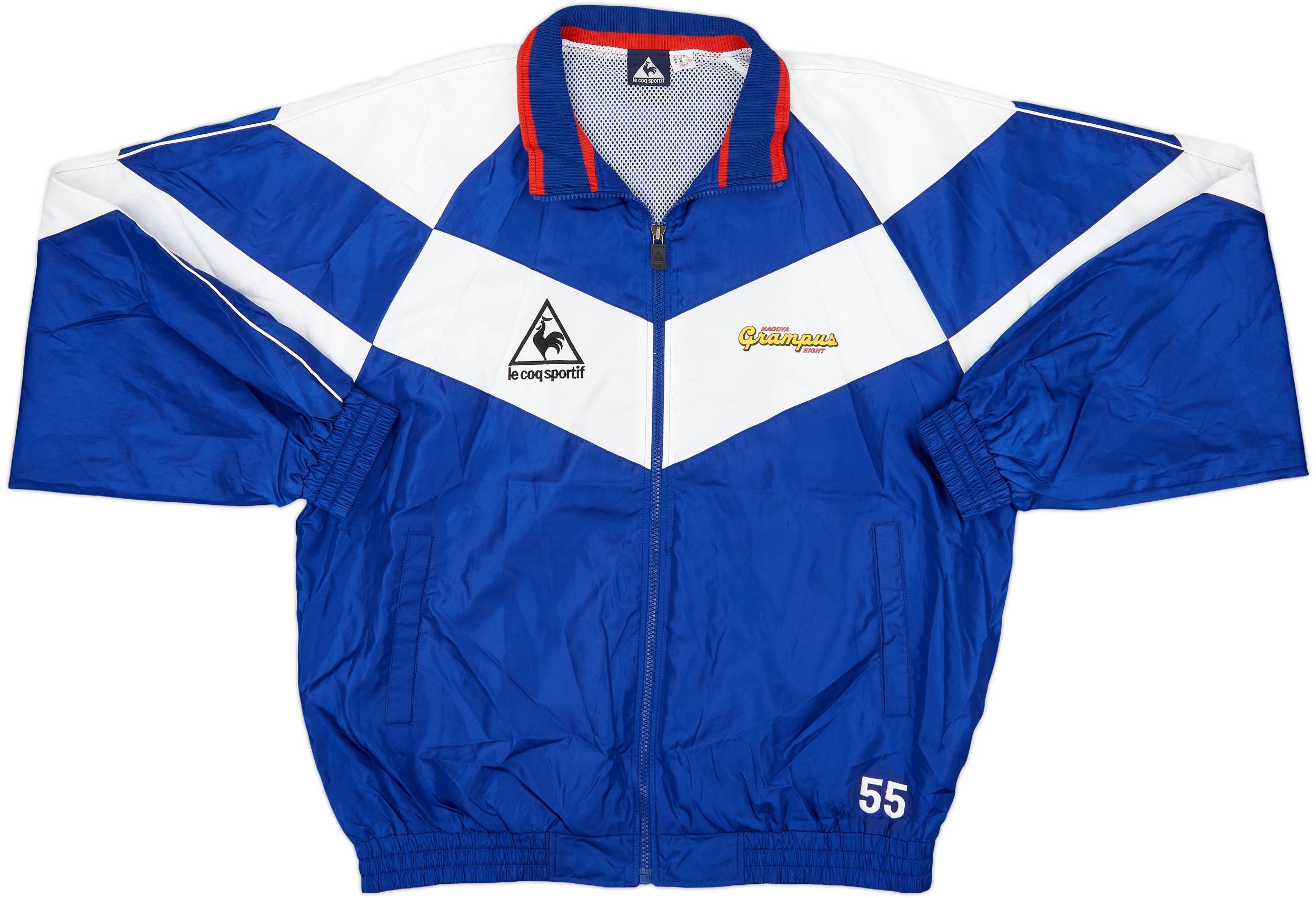 1992 Nagoya Grampus Eight Player Issue Le Coq Sportif Track Jacket #55 - 10/10 - (M/L)