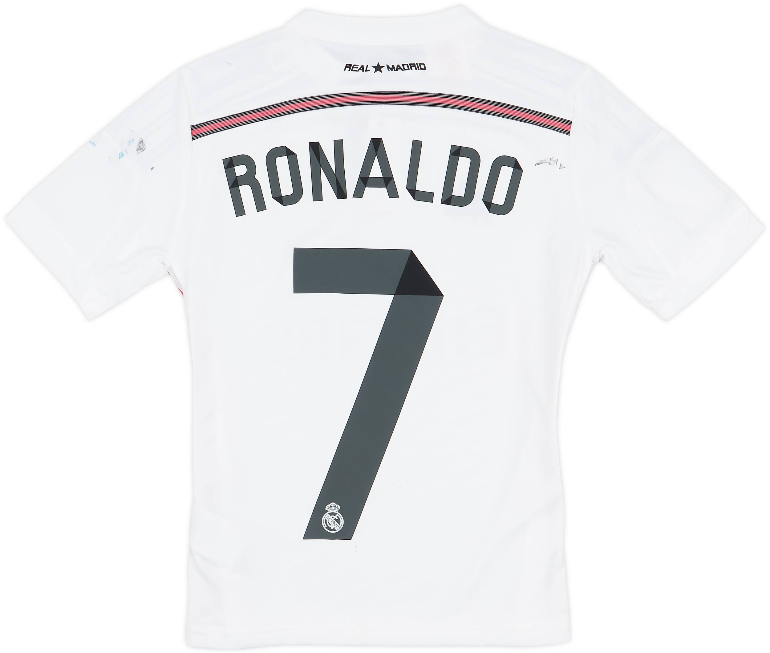 2014-15 Real Madrid Home Shirt Ronaldo #7 - 6/10 - (S.Boys)