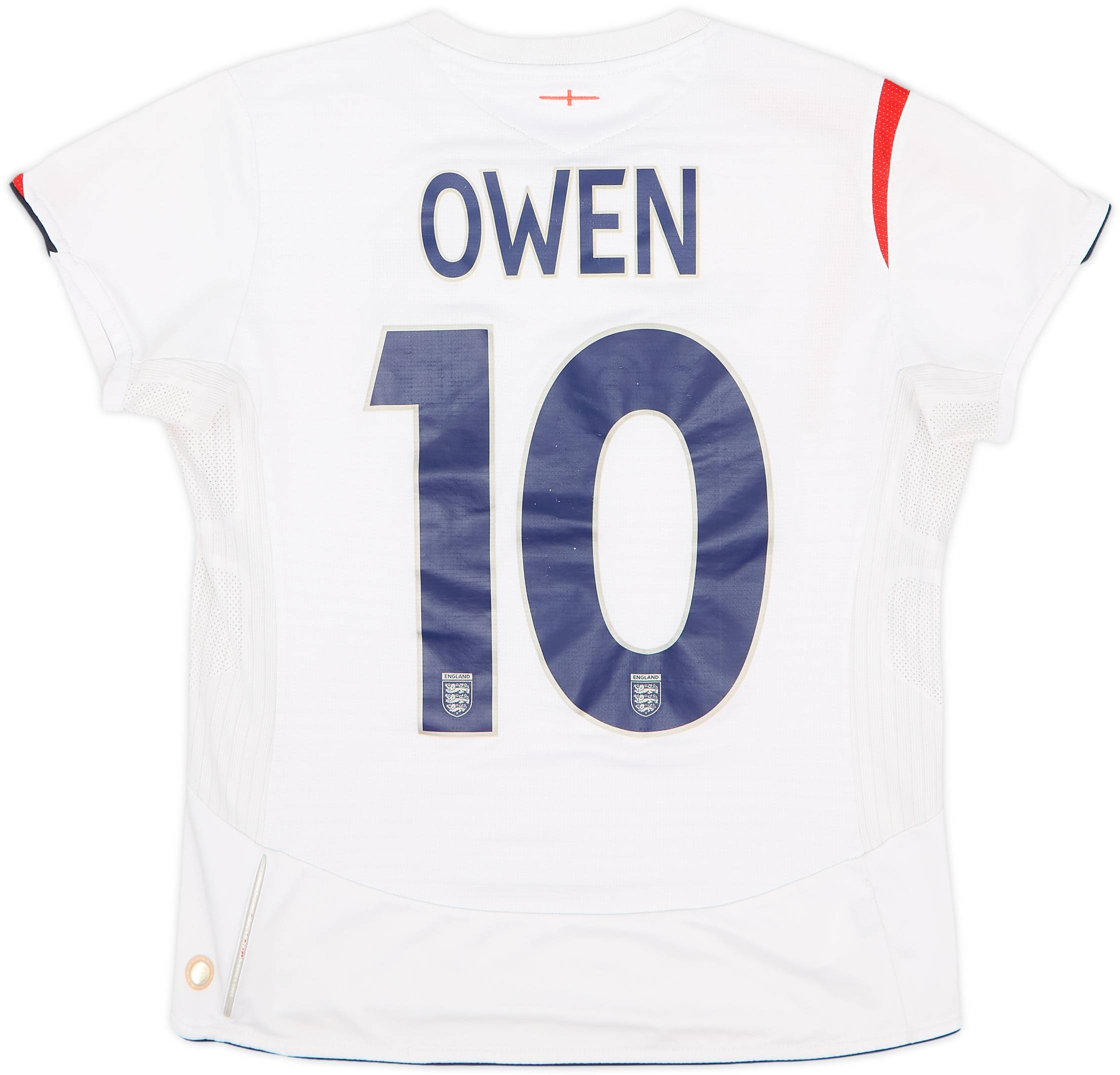 2005-07 England Home Shirt Owen #10 - 6/10 - (Women's M)