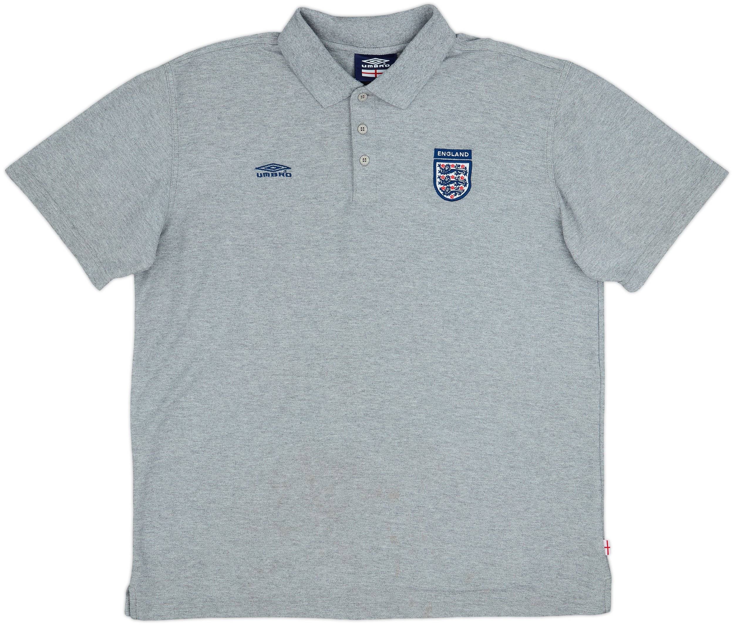 2002-03 England Umbro Polo Shirt - 8/10 - (XL)