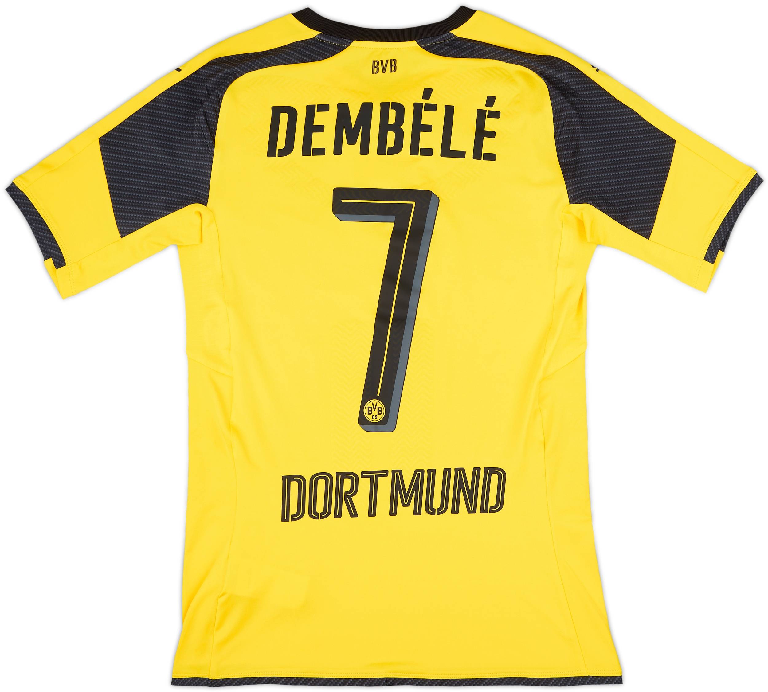 2016-17 Borussia Dortmund Authentic (ACTV) European Home Shirt Dembele #7 - 10/10 - (M)